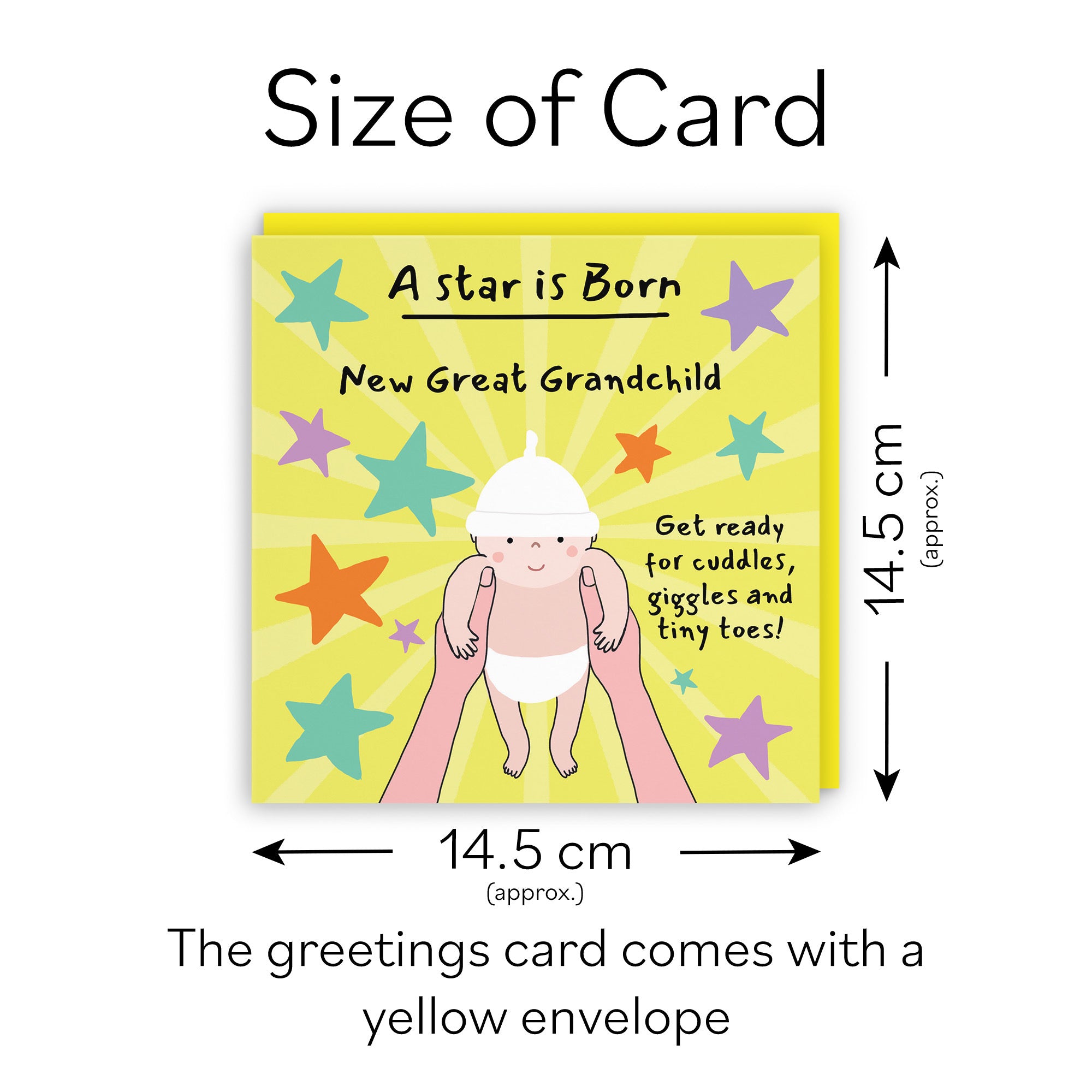 New Great Grandchild New Baby Congratulations Card Bundle Of Joy Laugh Out Loud - Default Title (GK00724)