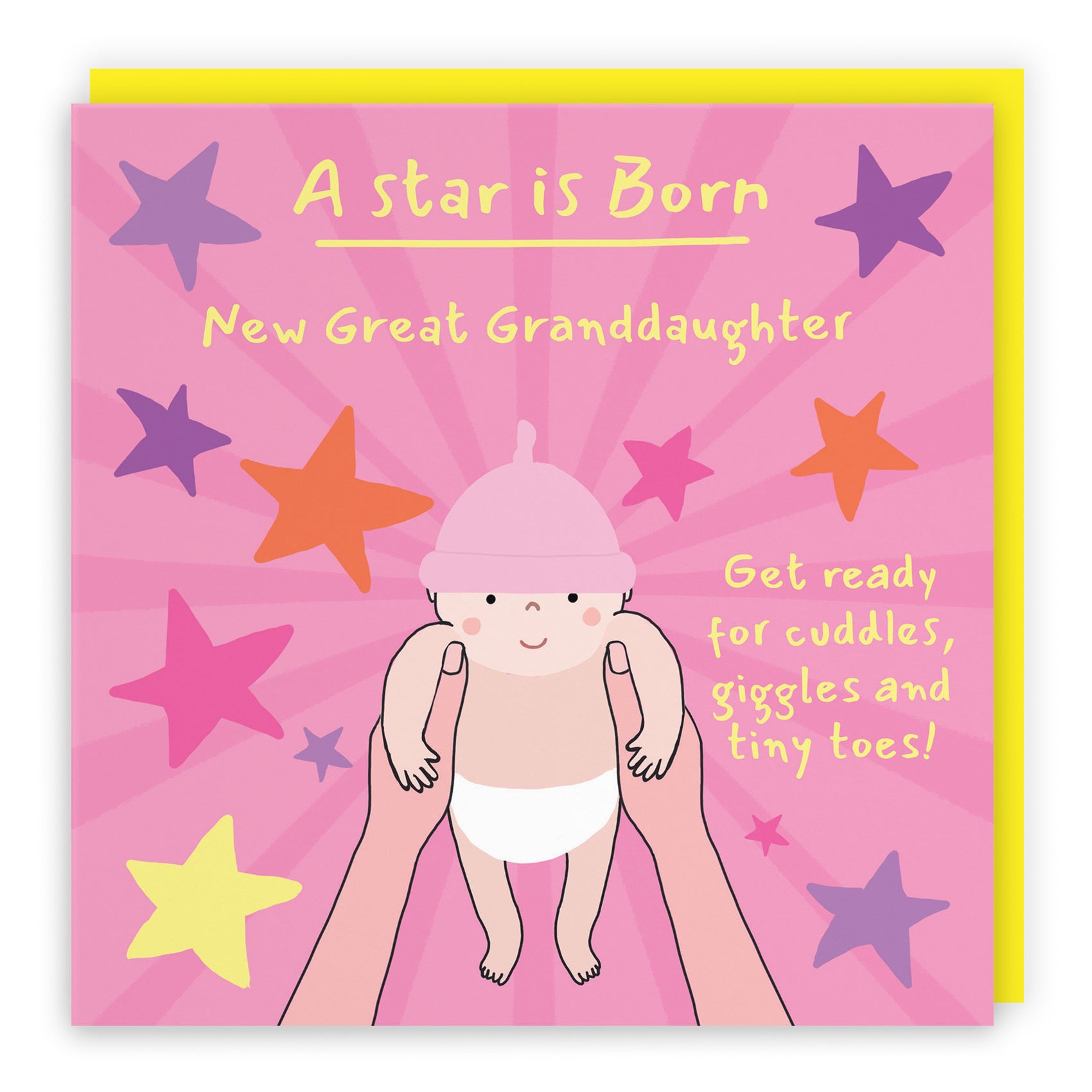 New Great Granddaughter New Baby Girl Congratulations Card Bundle Of Joy Laugh Out Loud - Default Title (GK00725)