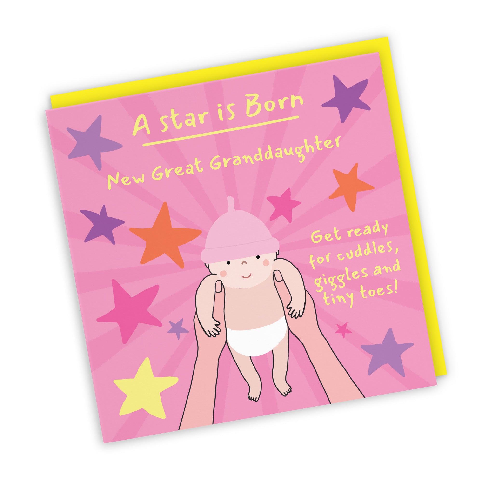 New Great Granddaughter New Baby Girl Congratulations Card Bundle Of Joy Laugh Out Loud - Default Title (GK00725)