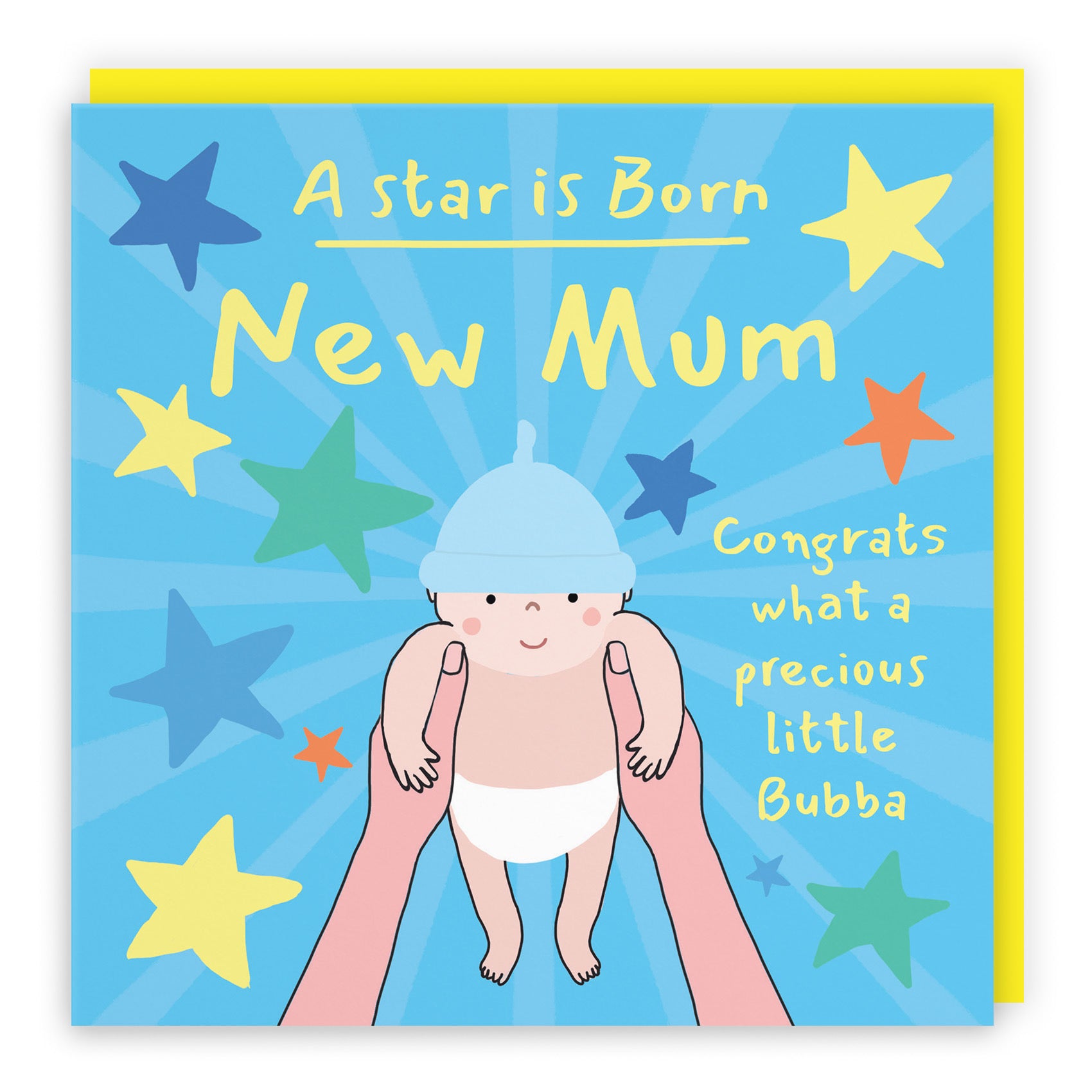 New Mum New Baby Boy Congratulations Card Bundle Of Joy Laugh Out Loud - Default Title (GK00731)