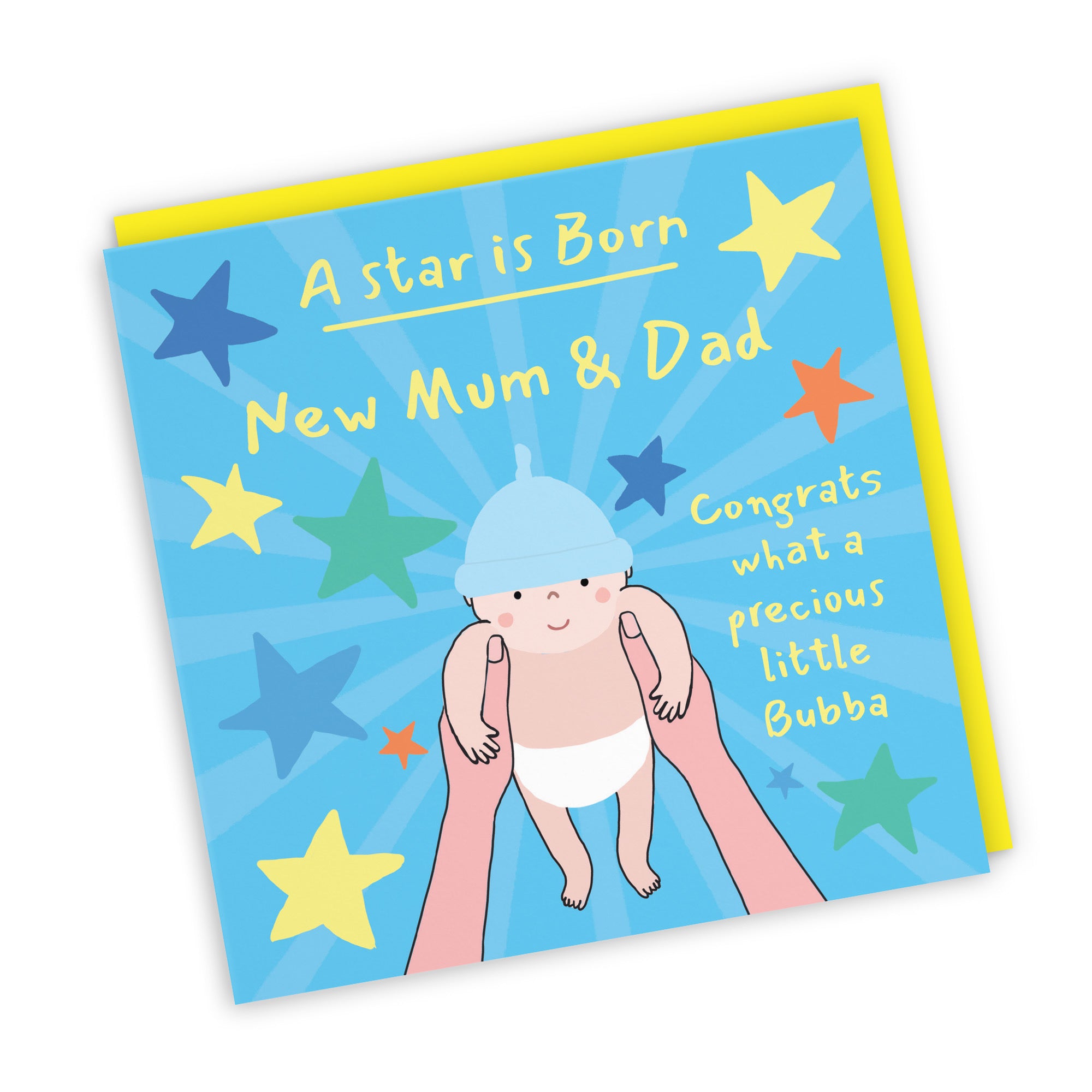 New Mum And Dad New Baby Boy Congratulations Card Bundle Of Joy Laugh Out Loud - Default Title (GK00733)