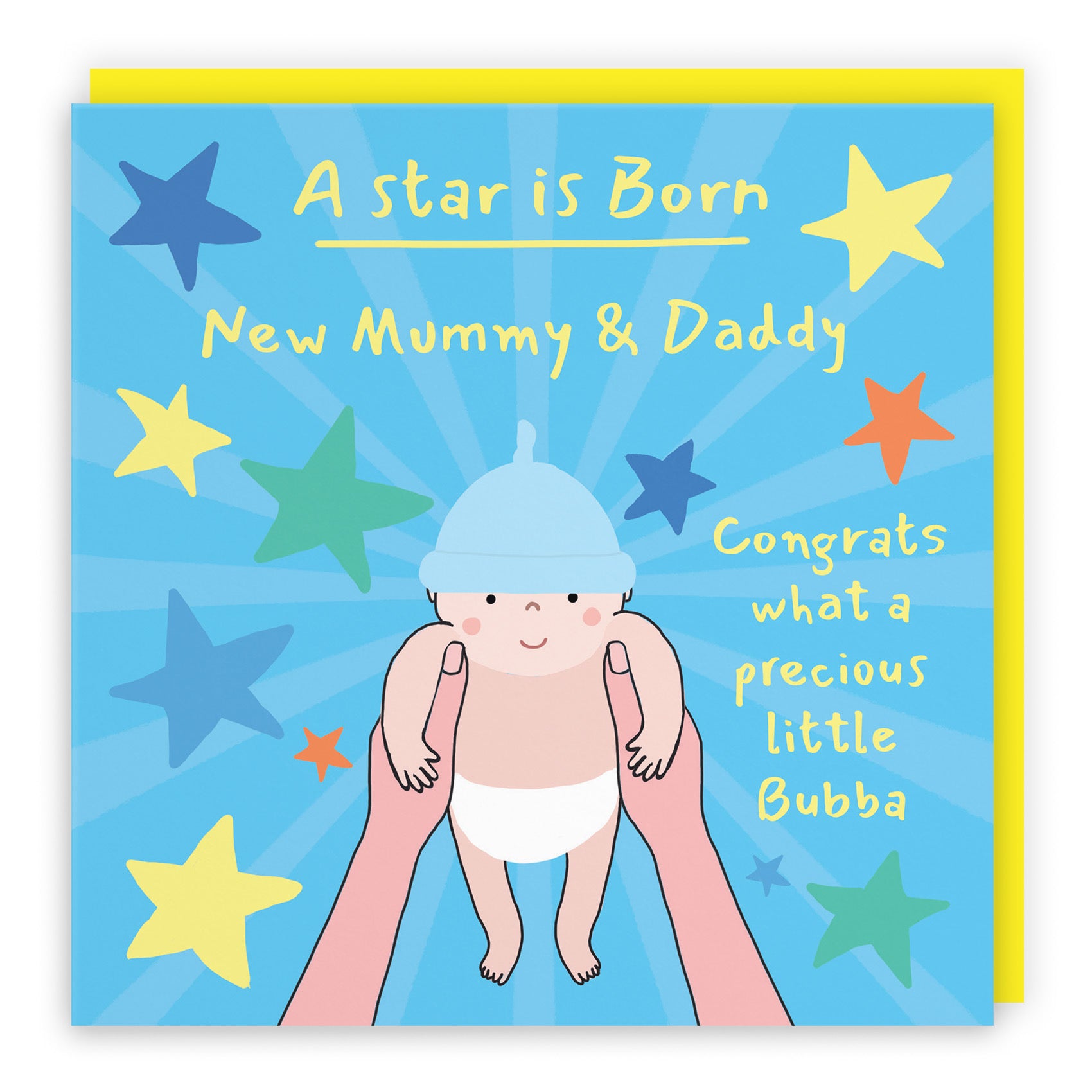 New Mummy And Daddy New Baby Boy Congratulations Card Bundle Of Joy Laugh Out Loud - Default Title (GK00737)