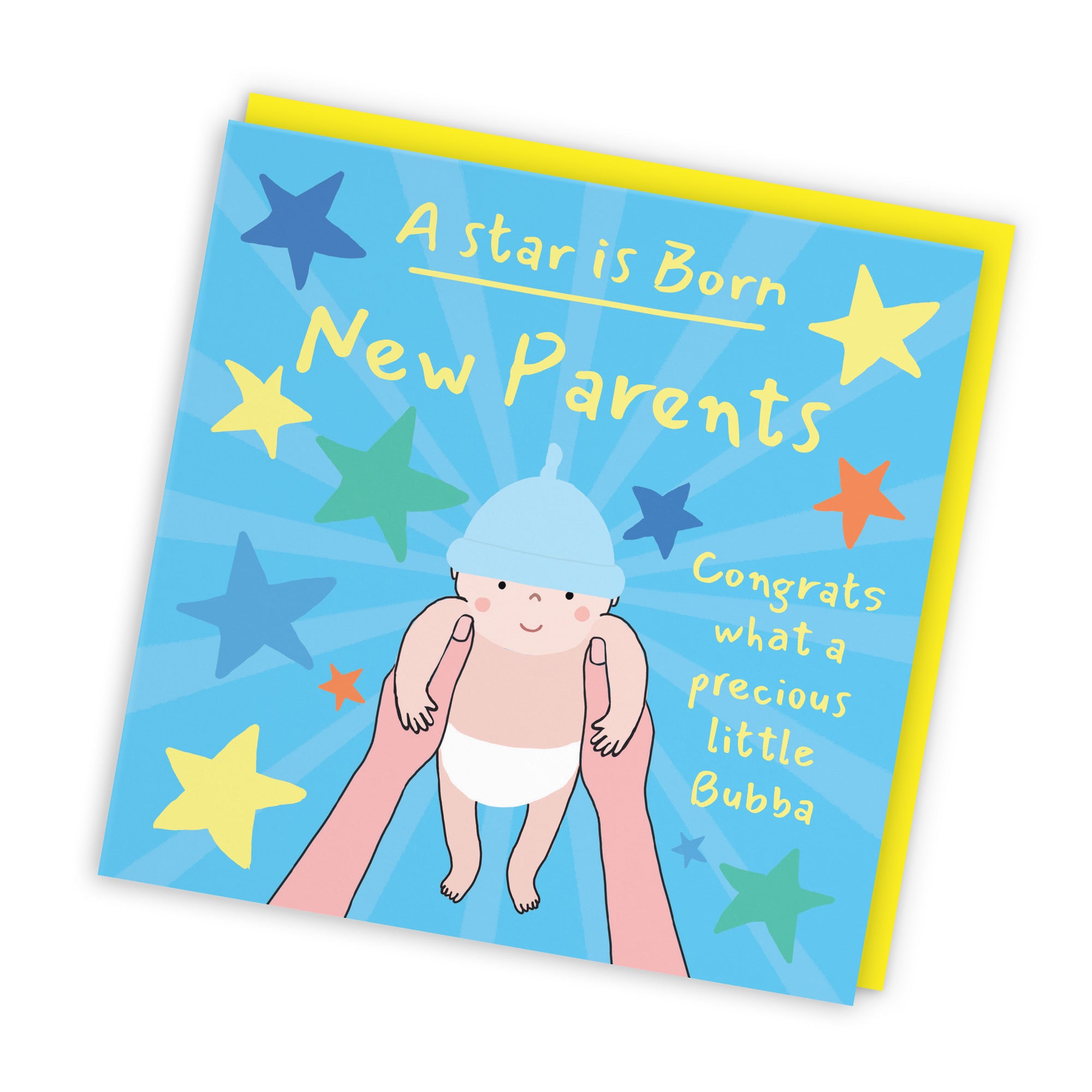 New Parents New Baby Boy Congratulations Card Bundle Of Joy Laugh Out Loud - Default Title (GK00743)
