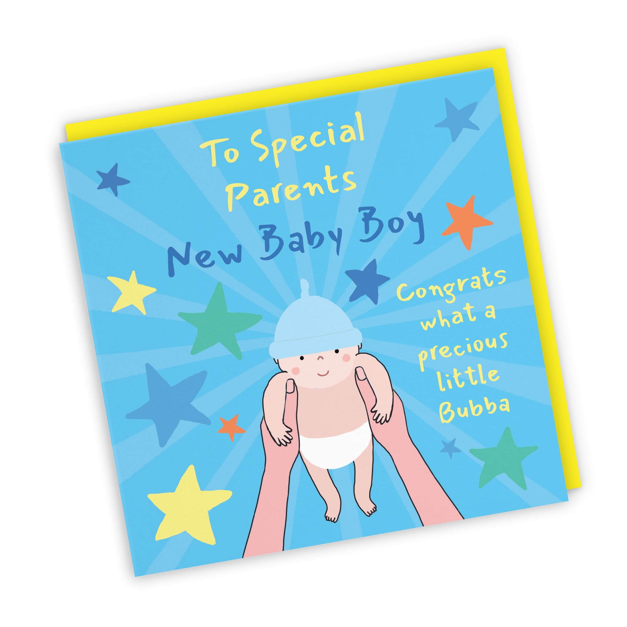 New Baby Boy Congratulations Card For Parents Bundle Of Joy Laugh Out Loud - Default Title (GK00750)