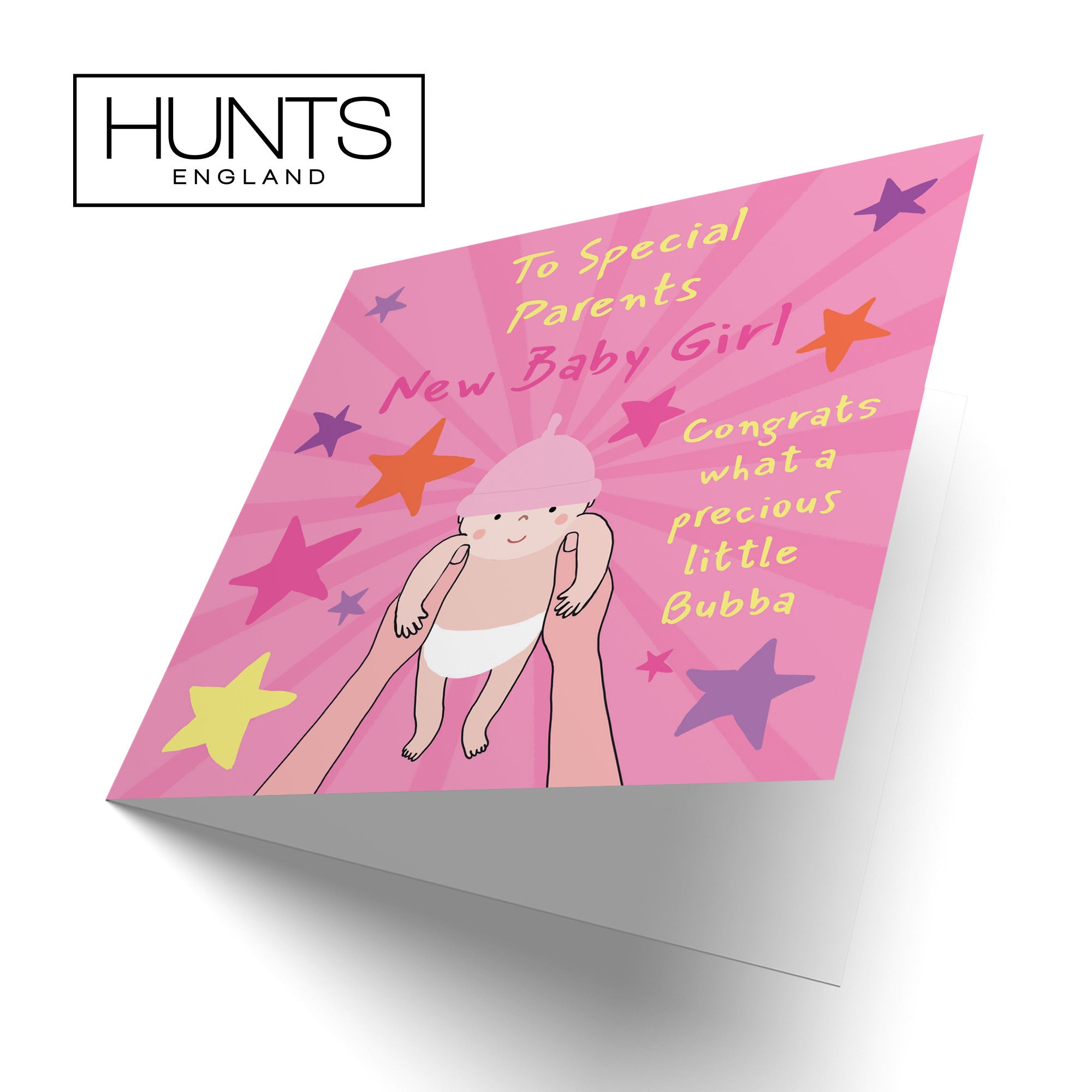 New Baby Girl Congratulations Card For Parents Bundle Of Joy Laugh Out Loud - Default Title (GK00751)