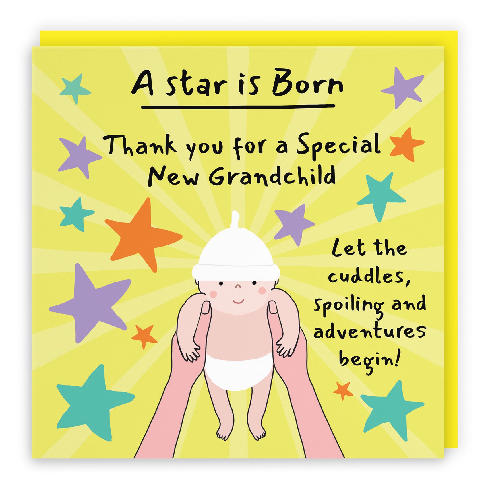 Thank You New Grandchild New Baby Congratulations Card Bundle Of Joy Laugh Out Loud - Default Title (GK00767)