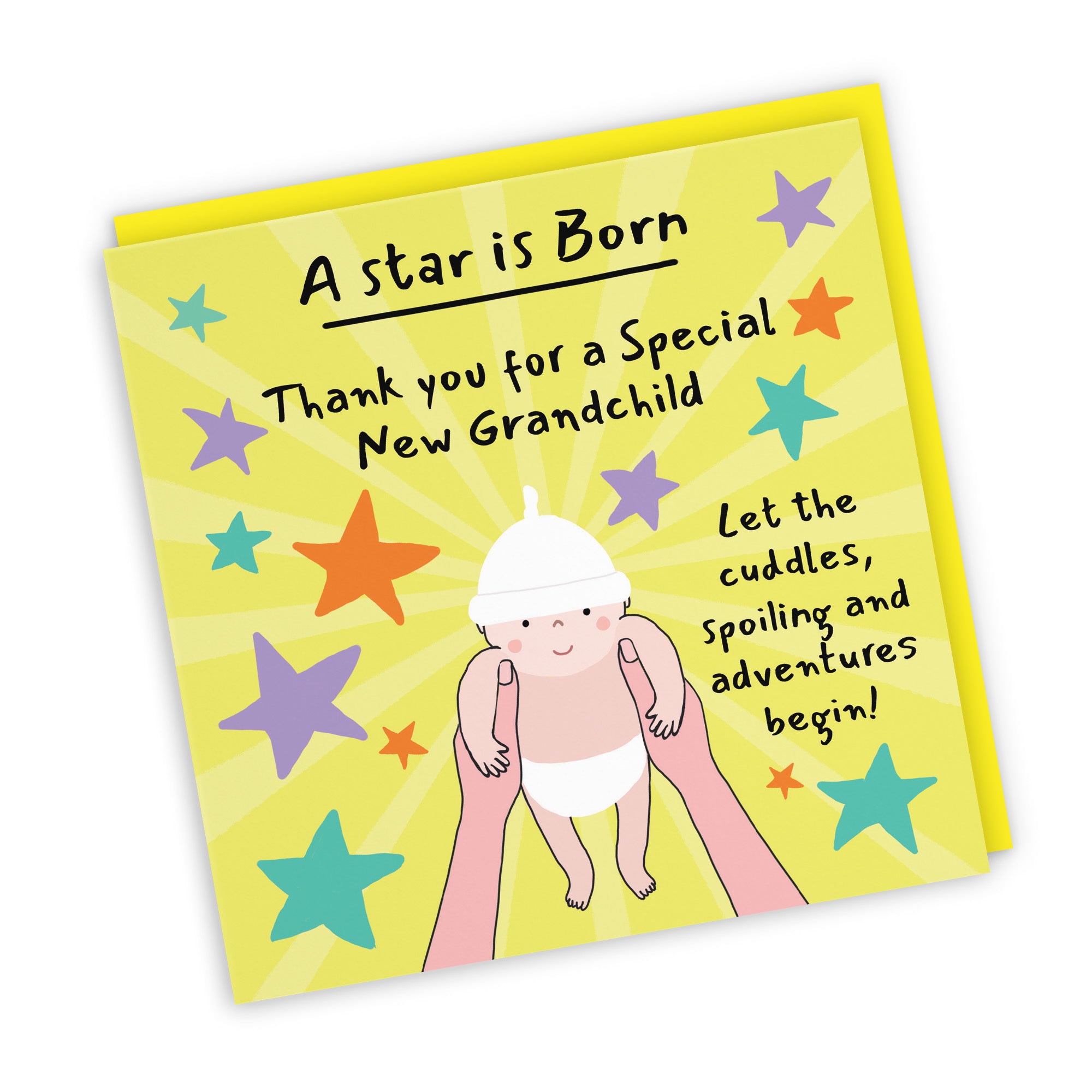 Thank You New Grandchild New Baby Congratulations Card Bundle Of Joy Laugh Out Loud - Default Title (GK00767)