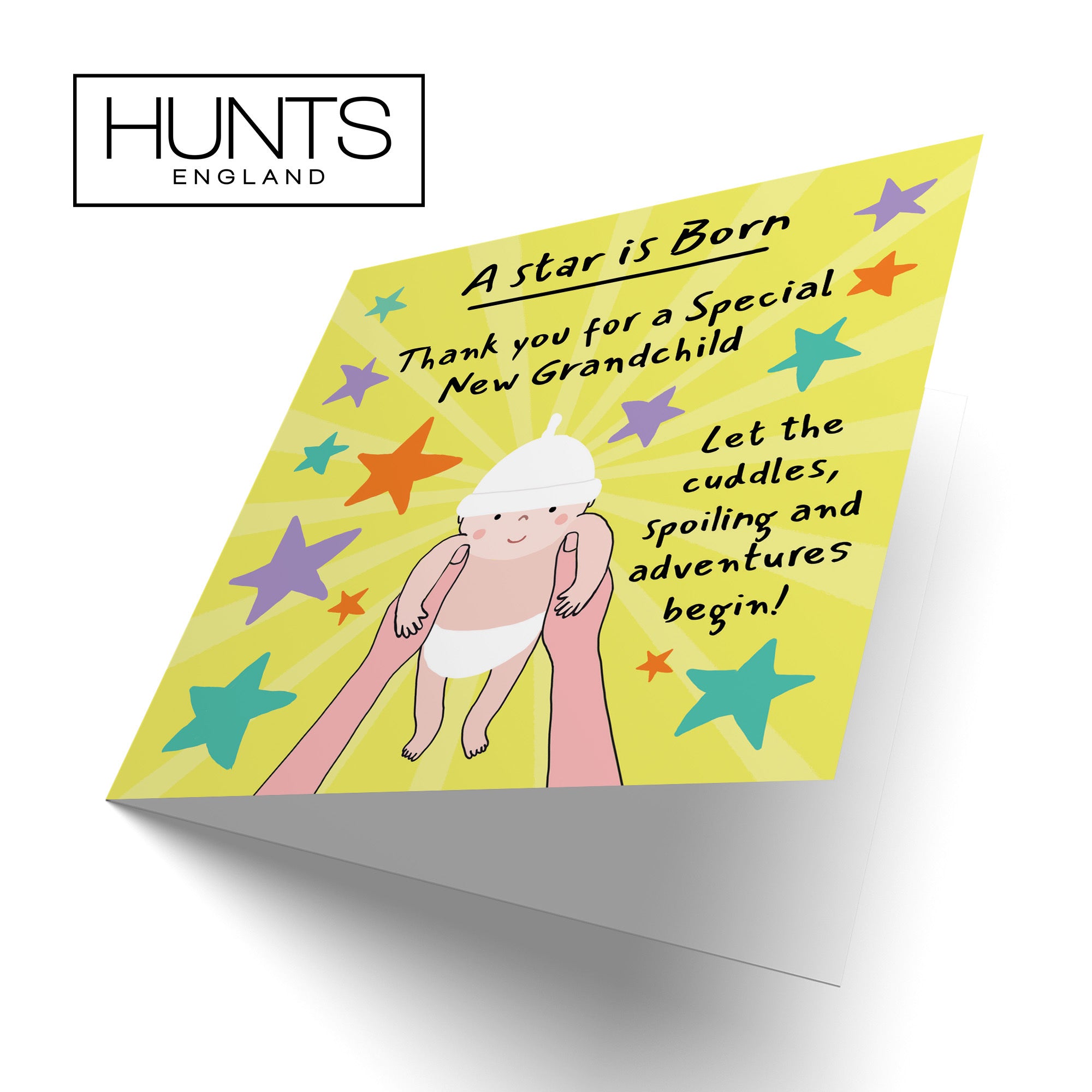 Thank You New Grandchild New Baby Congratulations Card Bundle Of Joy Laugh Out Loud - Default Title (GK00767)