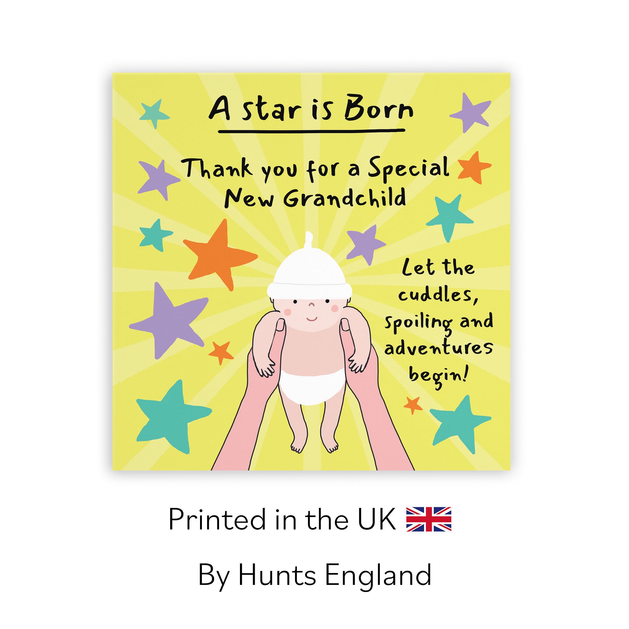 Thank You New Grandchild New Baby Congratulations Card Bundle Of Joy Laugh Out Loud - Default Title (GK00767)