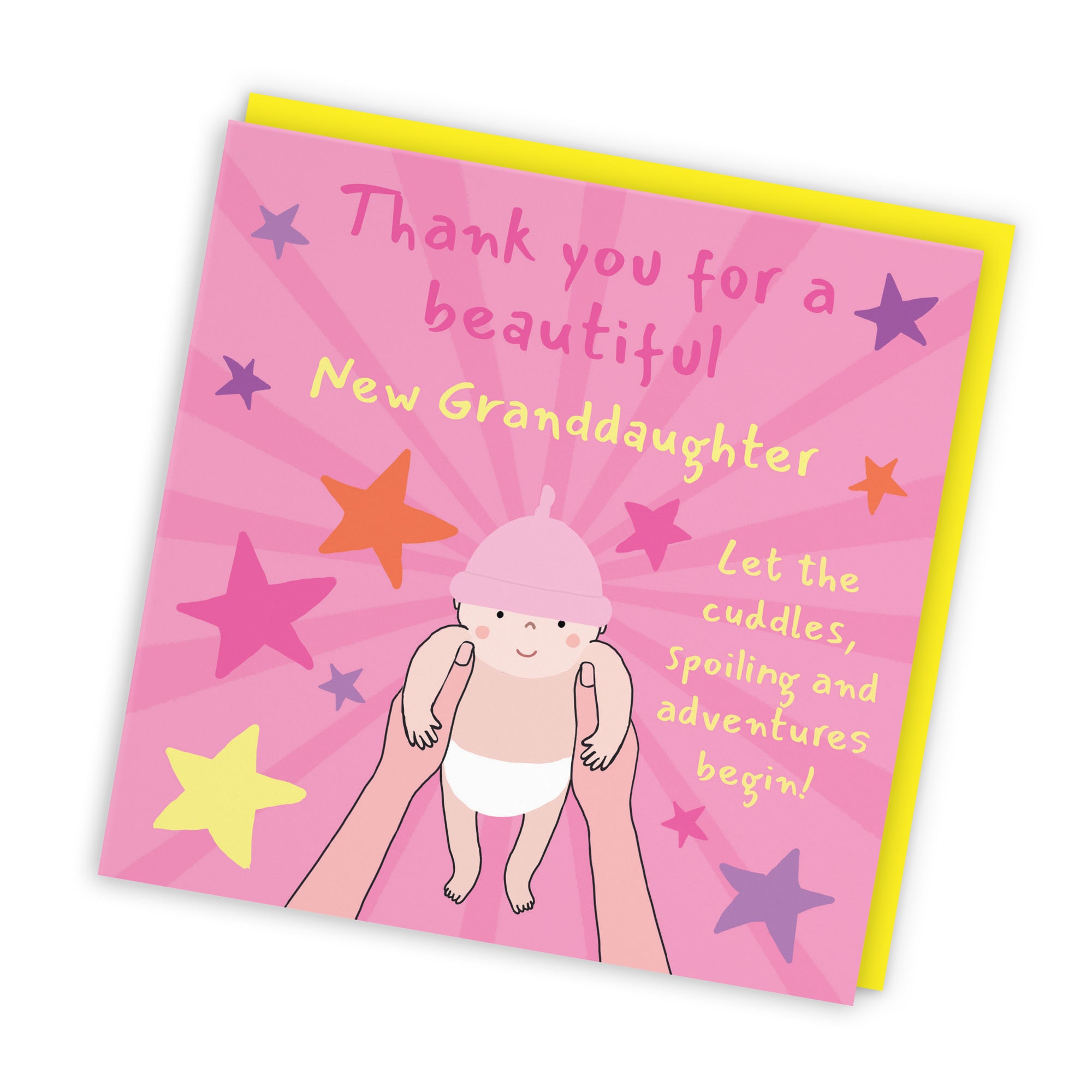 Thank You New Granddaughter New Baby Girl Congratulations Card Bundle Of Joy Laugh Out Loud - Default Title (GK00768)