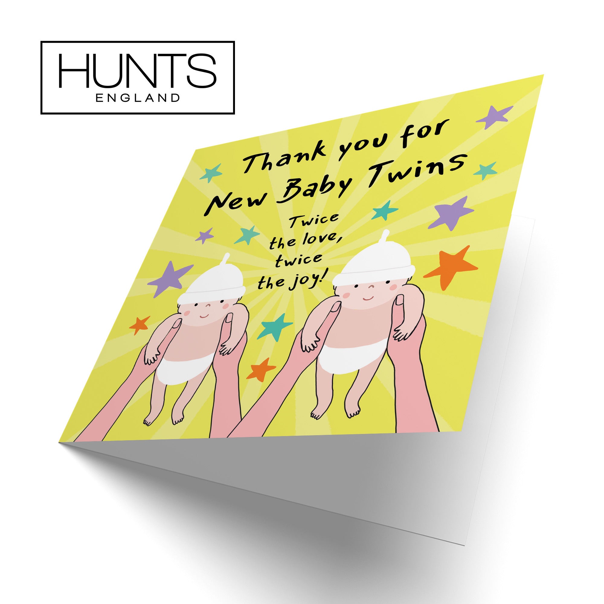 Thank You New Twins New Baby Congratulations Card Bundle Of Joy Laugh Out Loud - Default Title (GK00775)