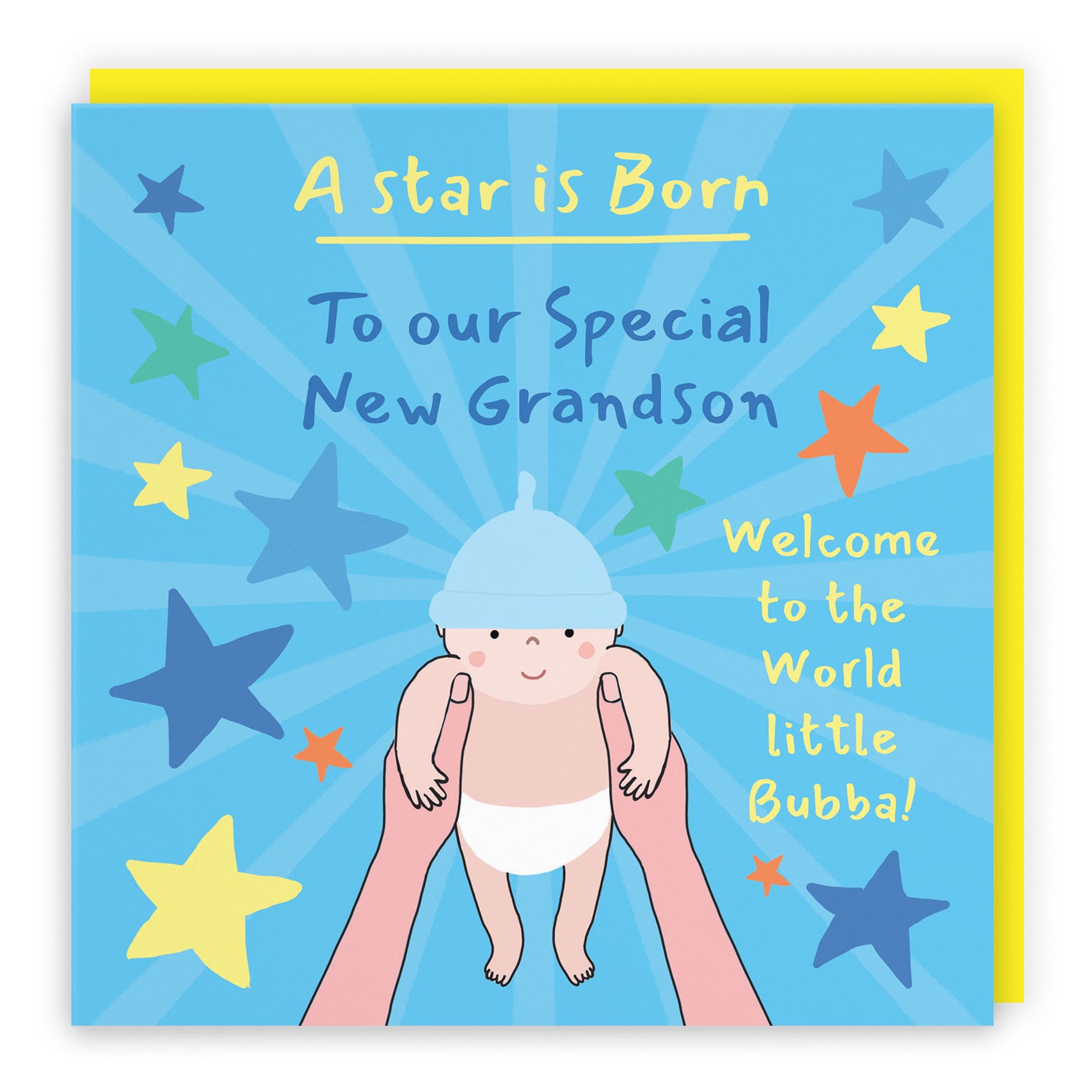 To Our New Grandson New Baby Boy Congratulations Card Bundle Of Joy Laugh Out Loud - Default Title (GK00777)