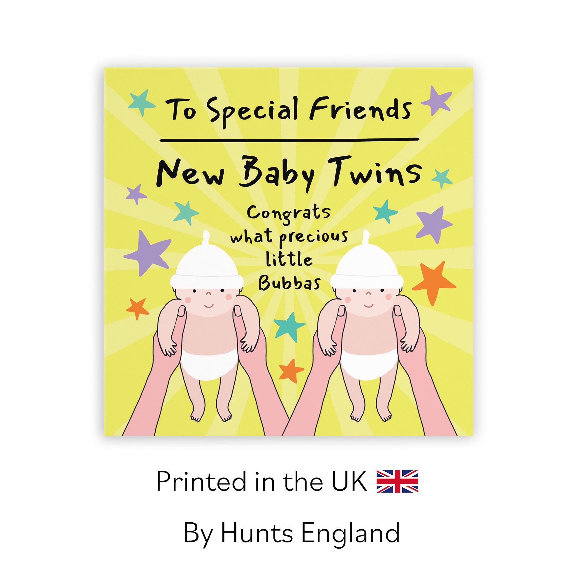 Twins New Baby Congratulations Card For Friends Bundle Of Joy Laugh Out Loud - Default Title (GK00789)
