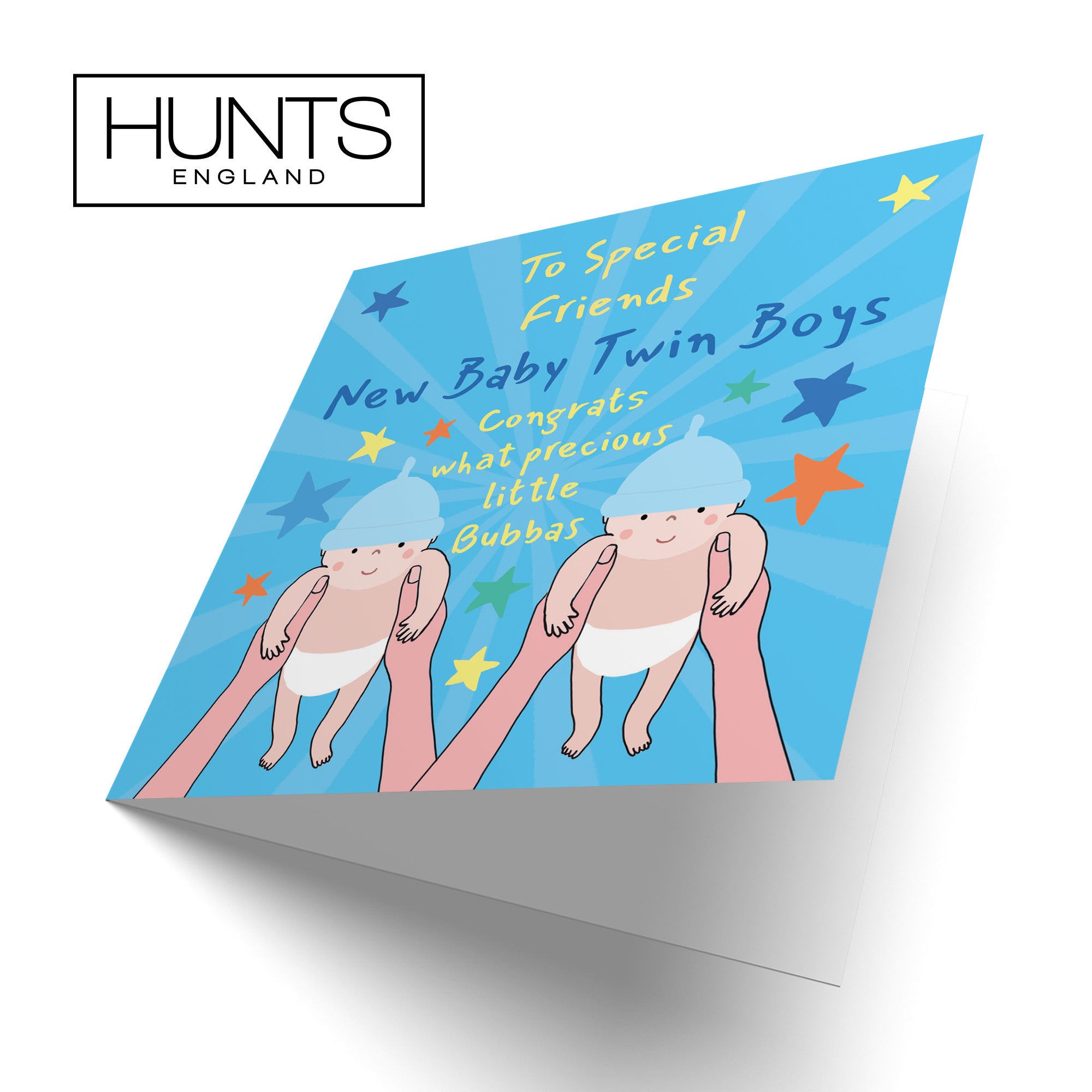 Twins New Baby Boys Congratulations Card For Friends Bundle Of Joy Laugh Out Loud - Default Title (GK00790)