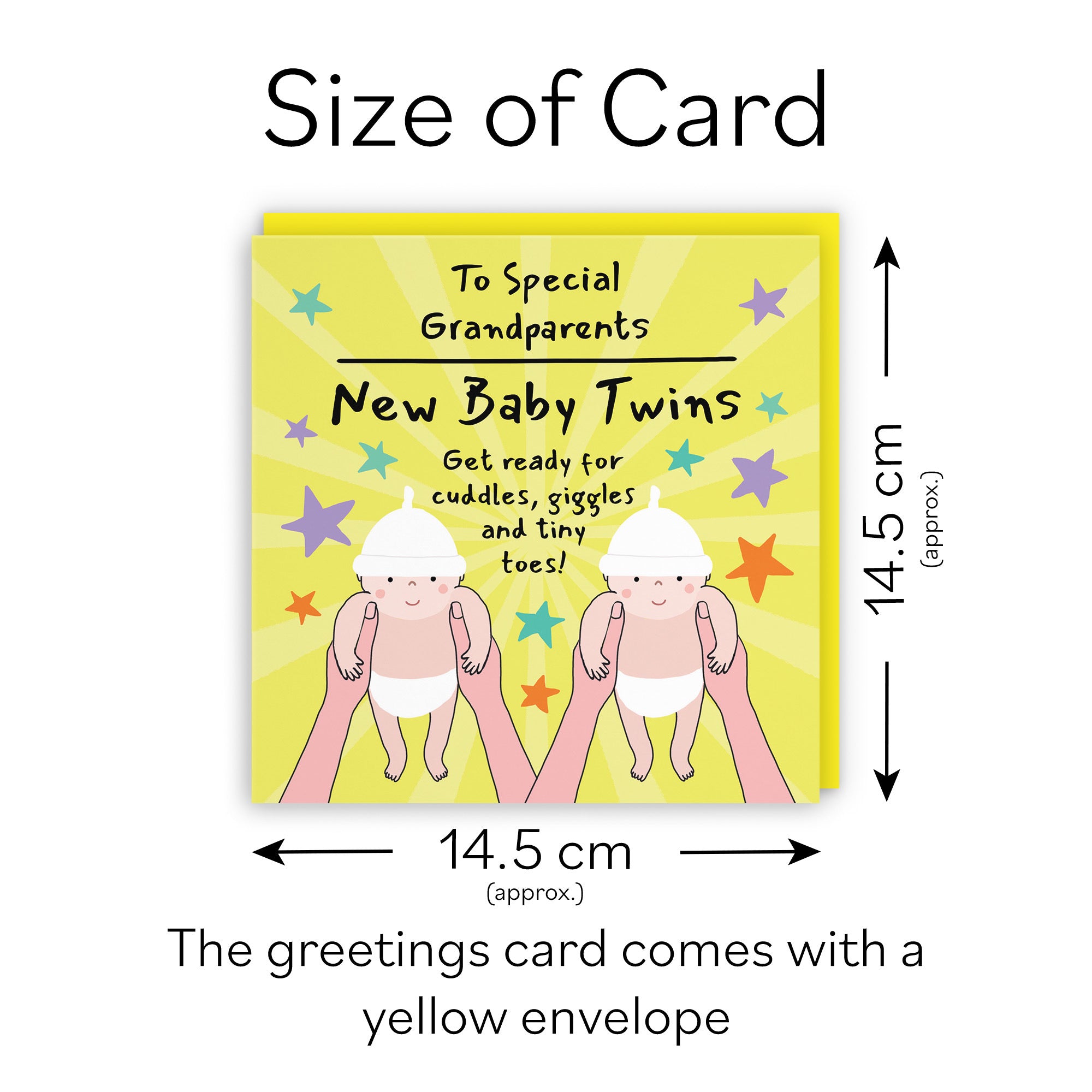 Twins New Baby Congratulations Card For Grandparents Bundle Of Joy Laugh Out Loud - Default Title (GK00795)