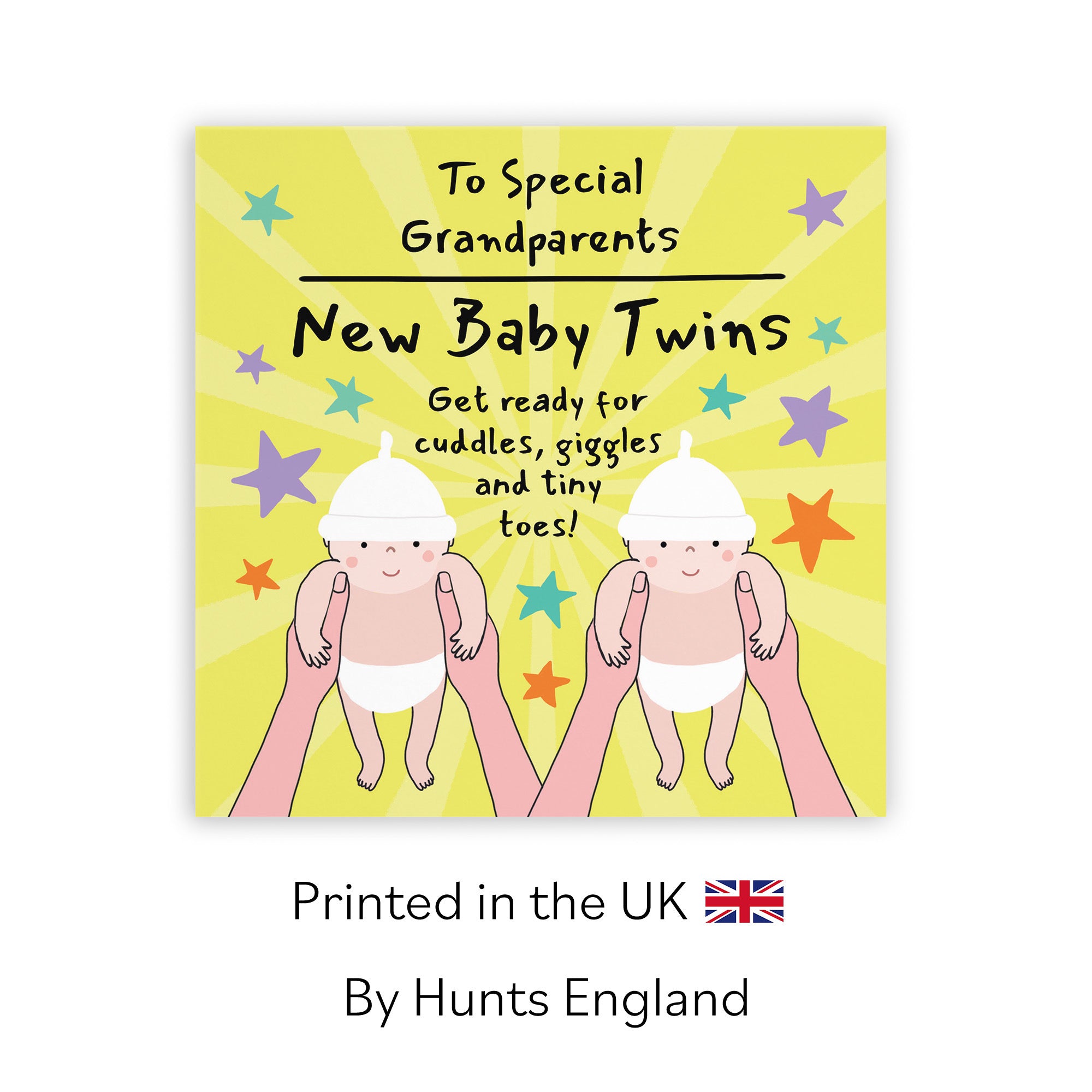 Twins New Baby Congratulations Card For Grandparents Bundle Of Joy Laugh Out Loud - Default Title (GK00795)