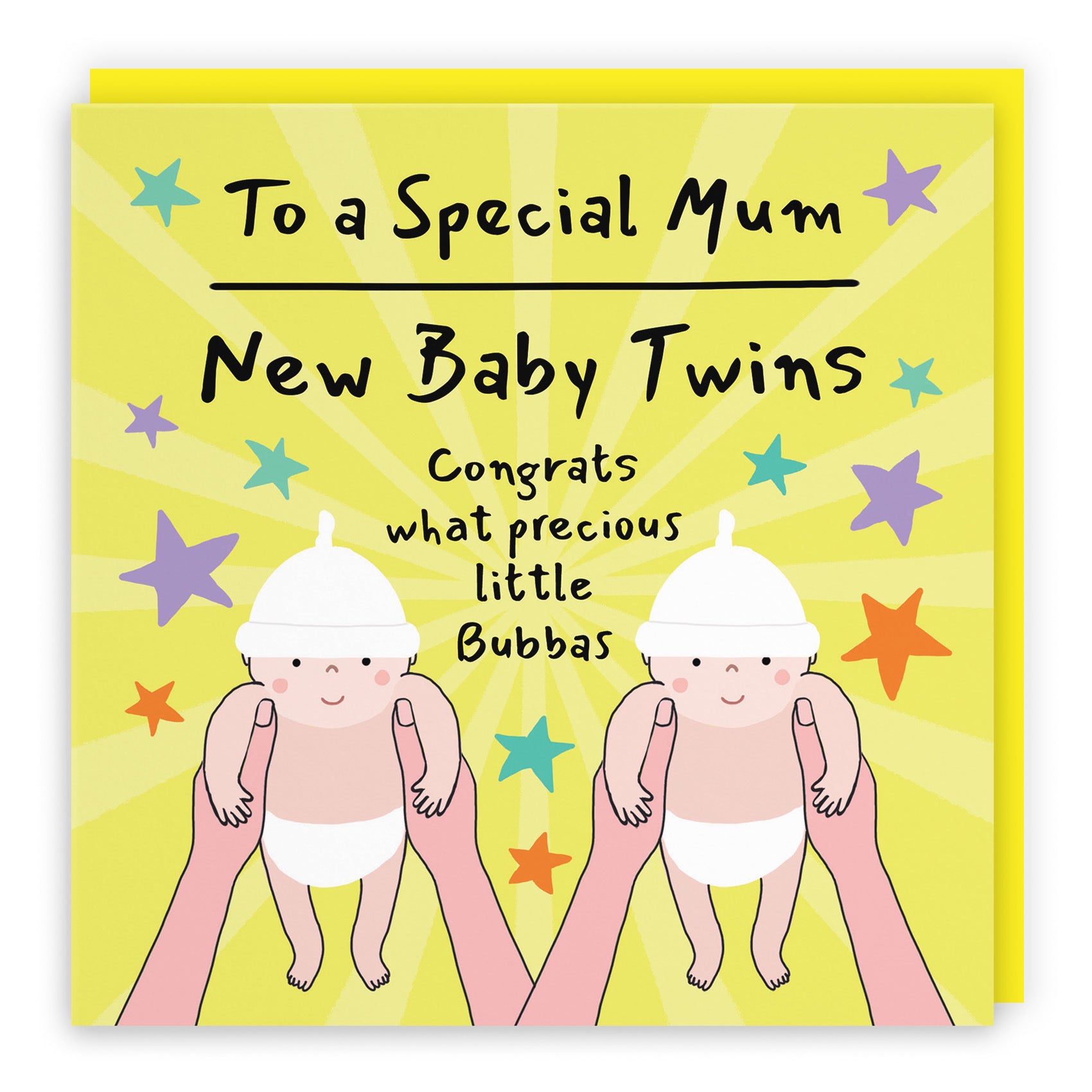 Twins New Baby Congratulations Card For Mum Bundle Of Joy Laugh Out Loud - Default Title (GK00798)