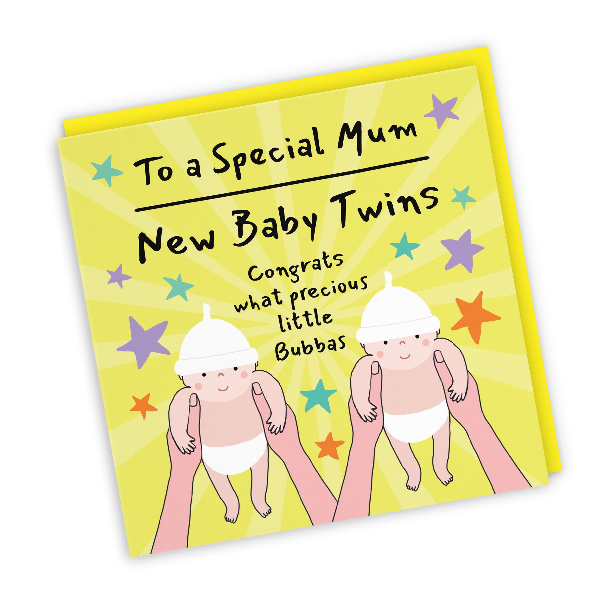 Twins New Baby Congratulations Card For Mum Bundle Of Joy Laugh Out Loud - Default Title (GK00798)