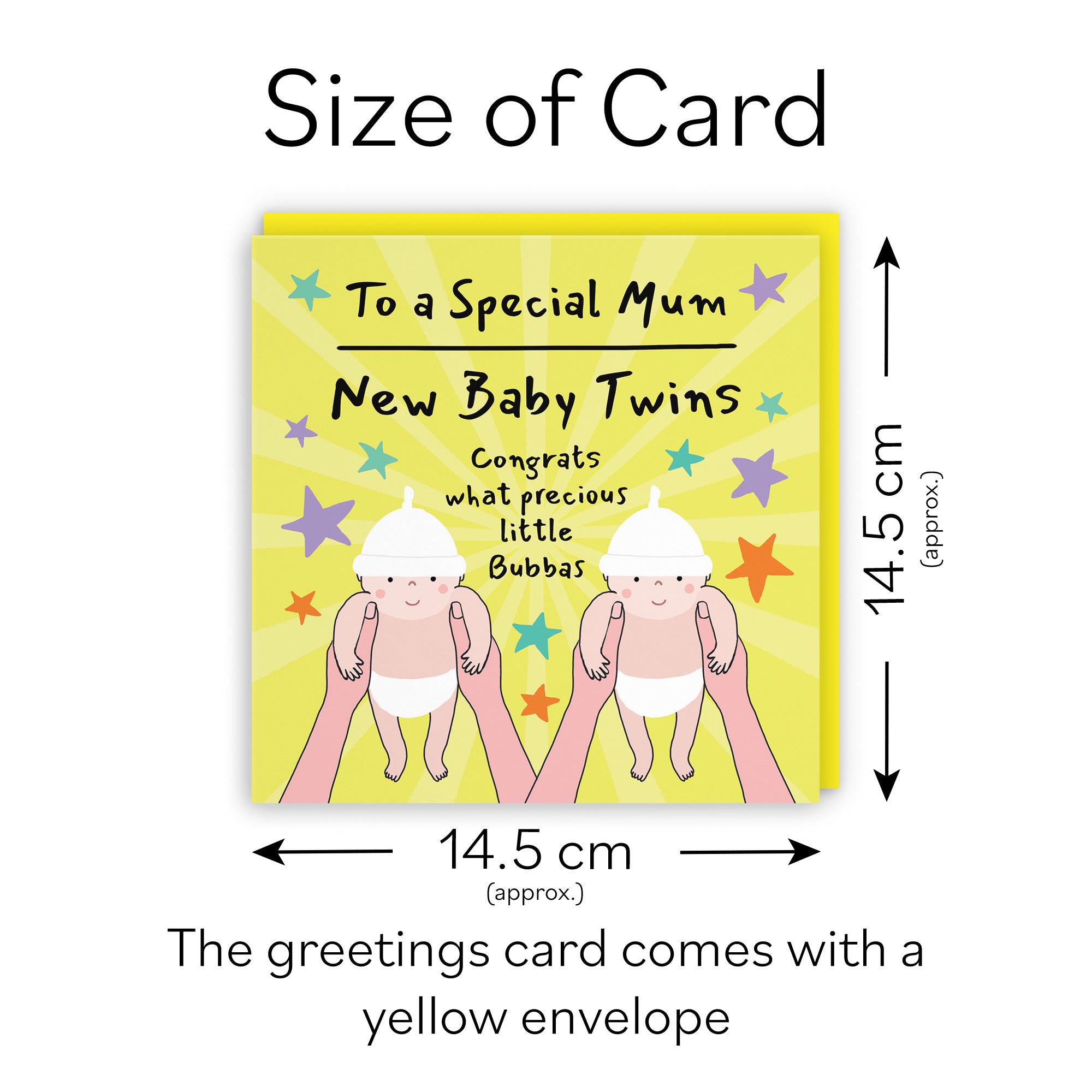 Twins New Baby Congratulations Card For Mum Bundle Of Joy Laugh Out Loud - Default Title (GK00798)