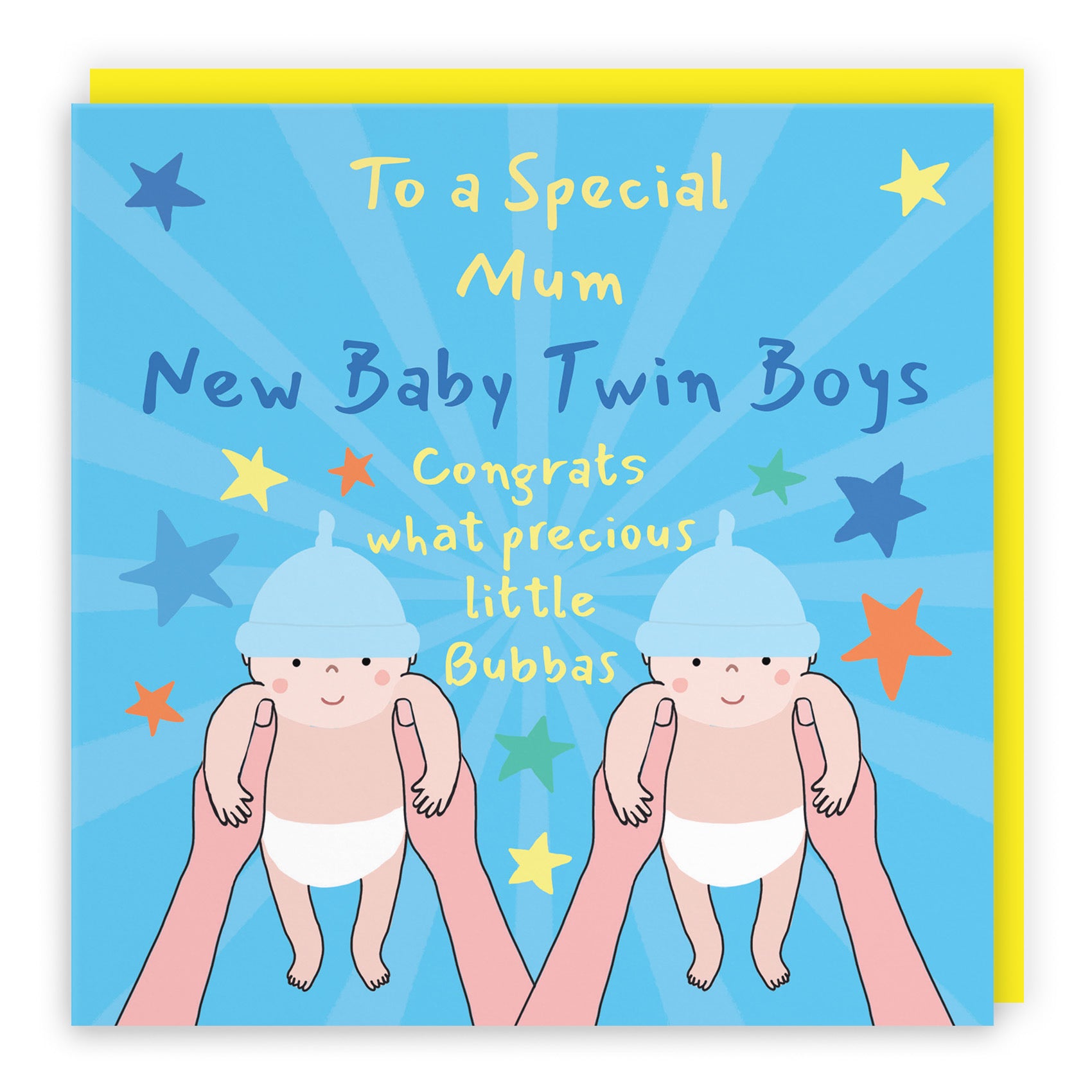 Twins New Baby Boys Congratulations Card For Mum Bundle Of Joy Laugh Out Loud - Default Title (GK00799)