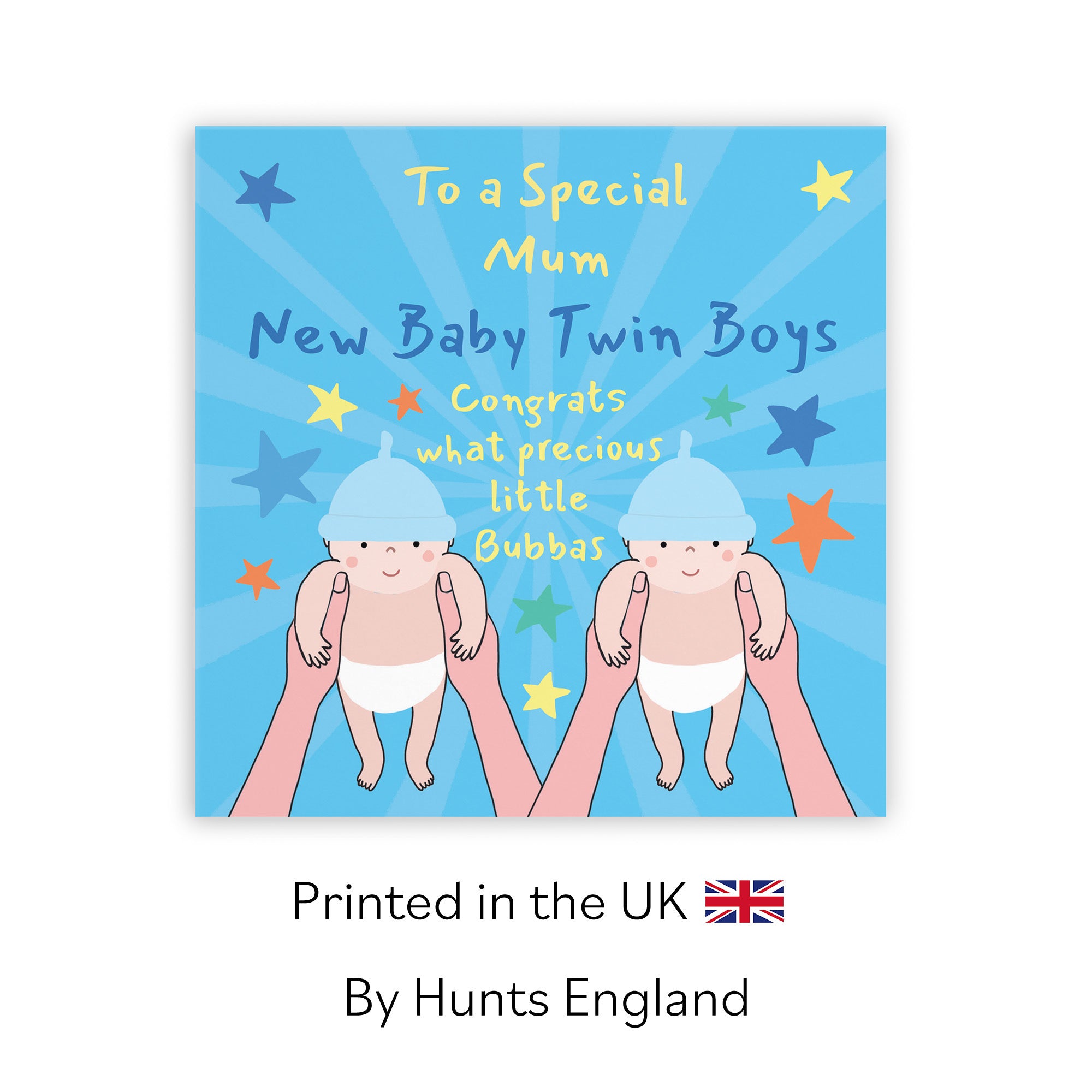 Twins New Baby Boys Congratulations Card For Mum Bundle Of Joy Laugh Out Loud - Default Title (GK00799)