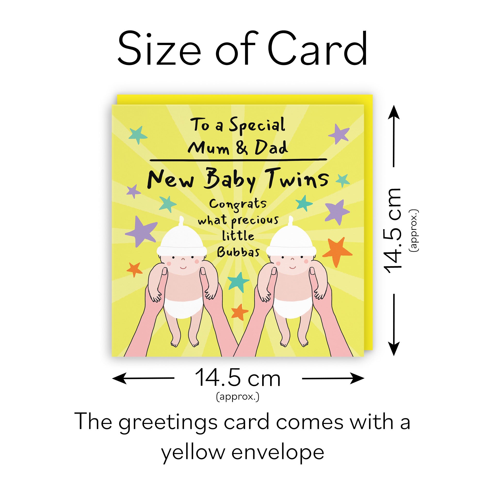 Twins New Baby Congratulations Card For Mum And Dad Bundle Of Joy Laugh Out Loud - Default Title (GK00801)