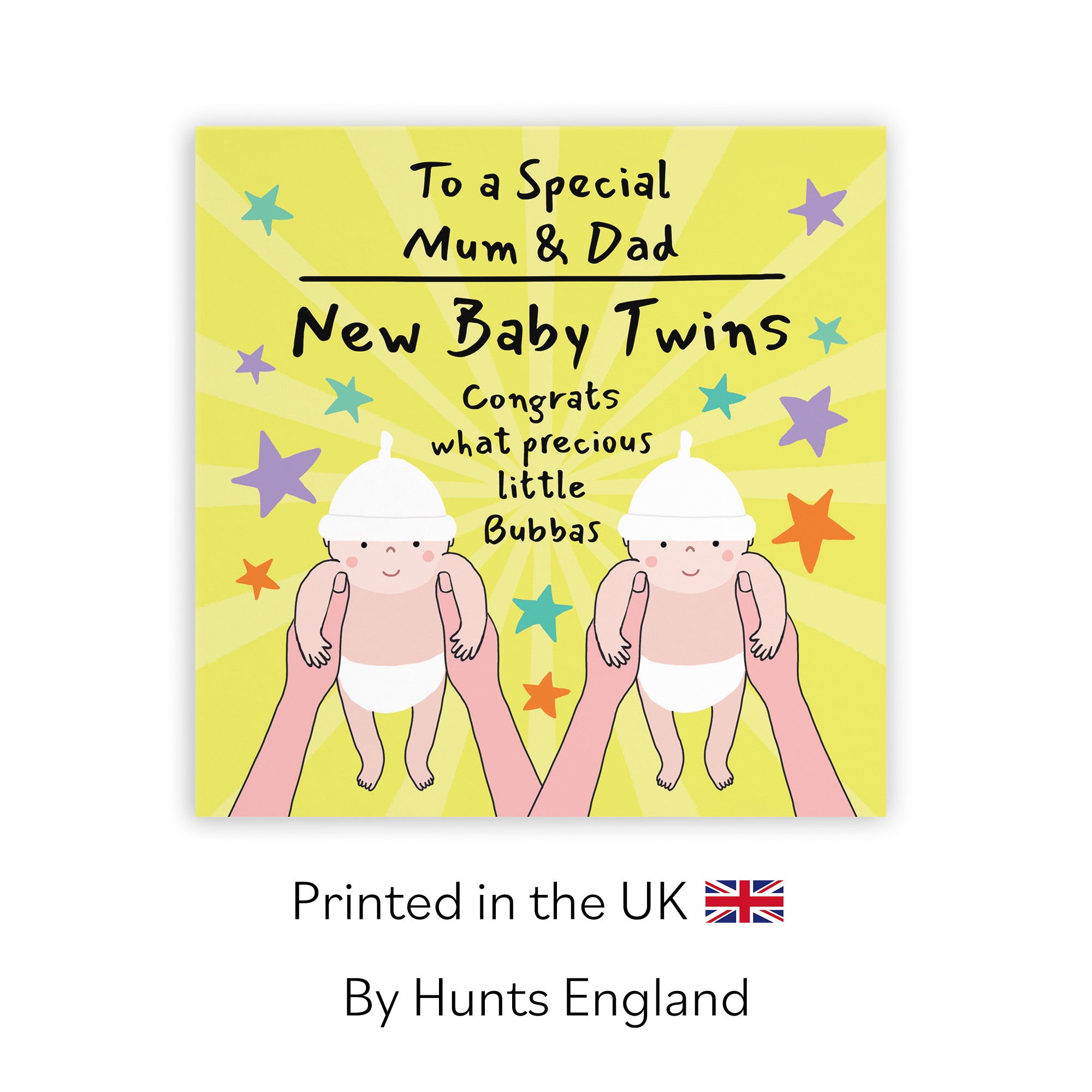 Twins New Baby Congratulations Card For Mum And Dad Bundle Of Joy Laugh Out Loud - Default Title (GK00801)