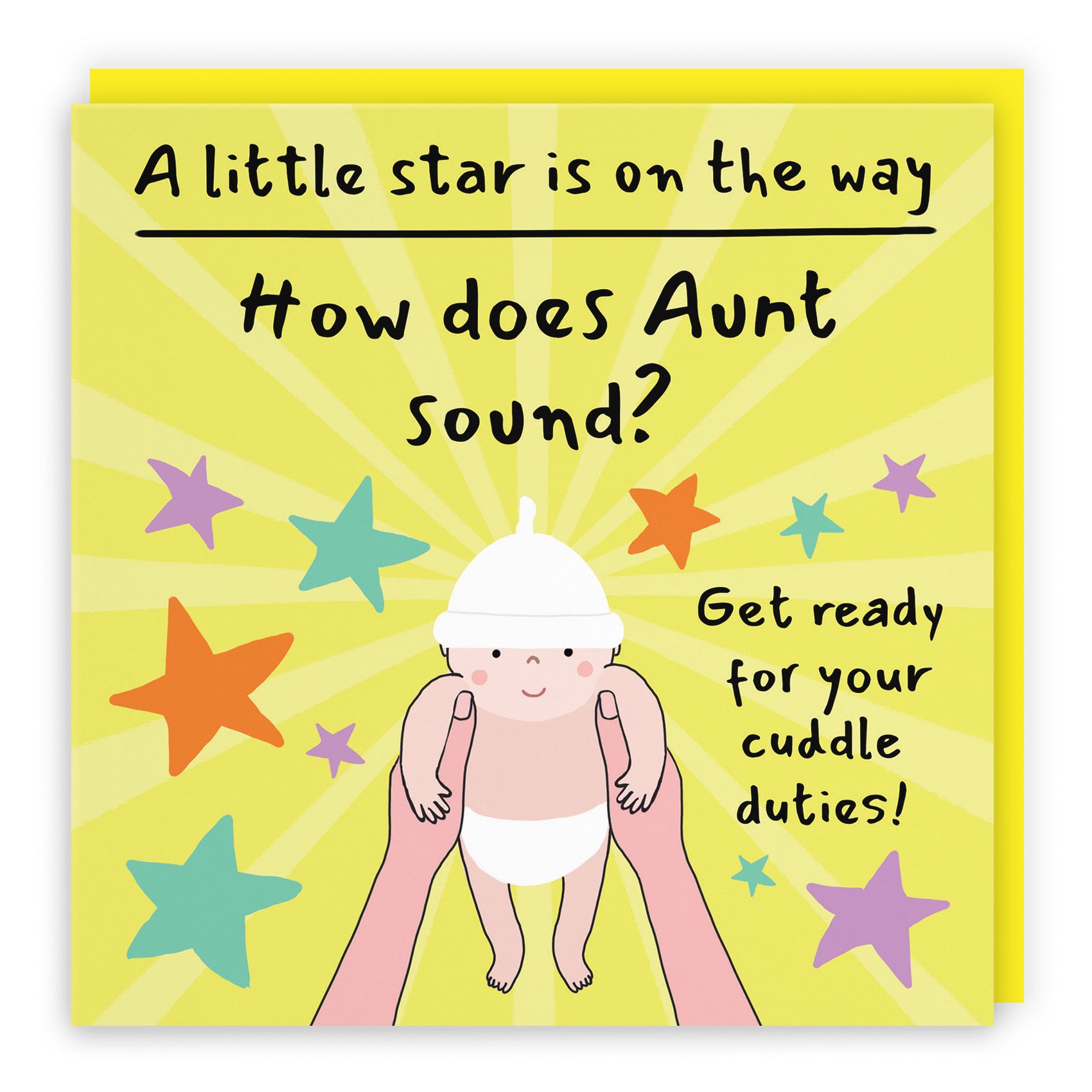 Aunt Pregnancy Announcement Reveal Card Bundle Of Joy Laugh Out Loud - Default Title (GK00818)
