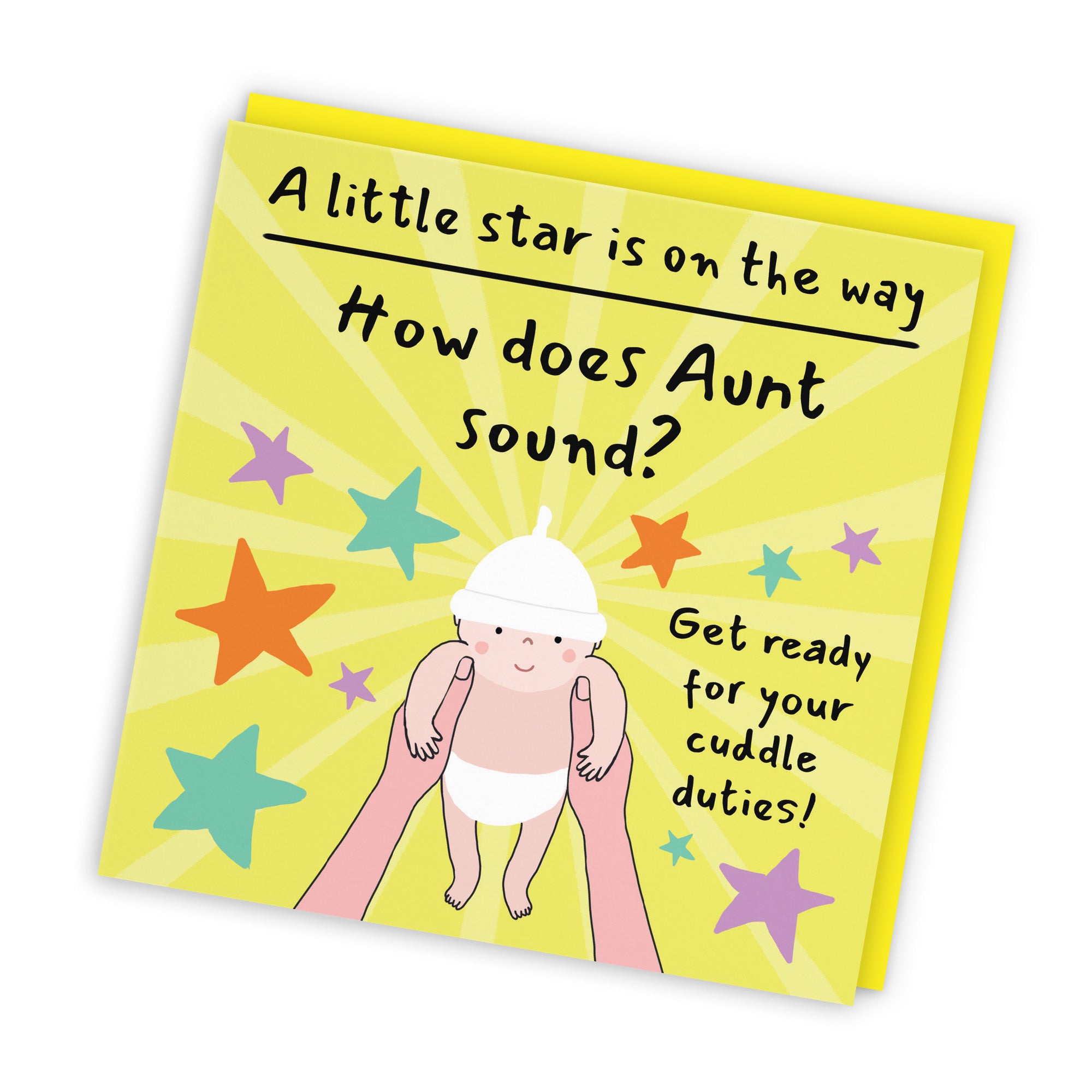 Aunt Pregnancy Announcement Reveal Card Bundle Of Joy Laugh Out Loud - Default Title (GK00818)
