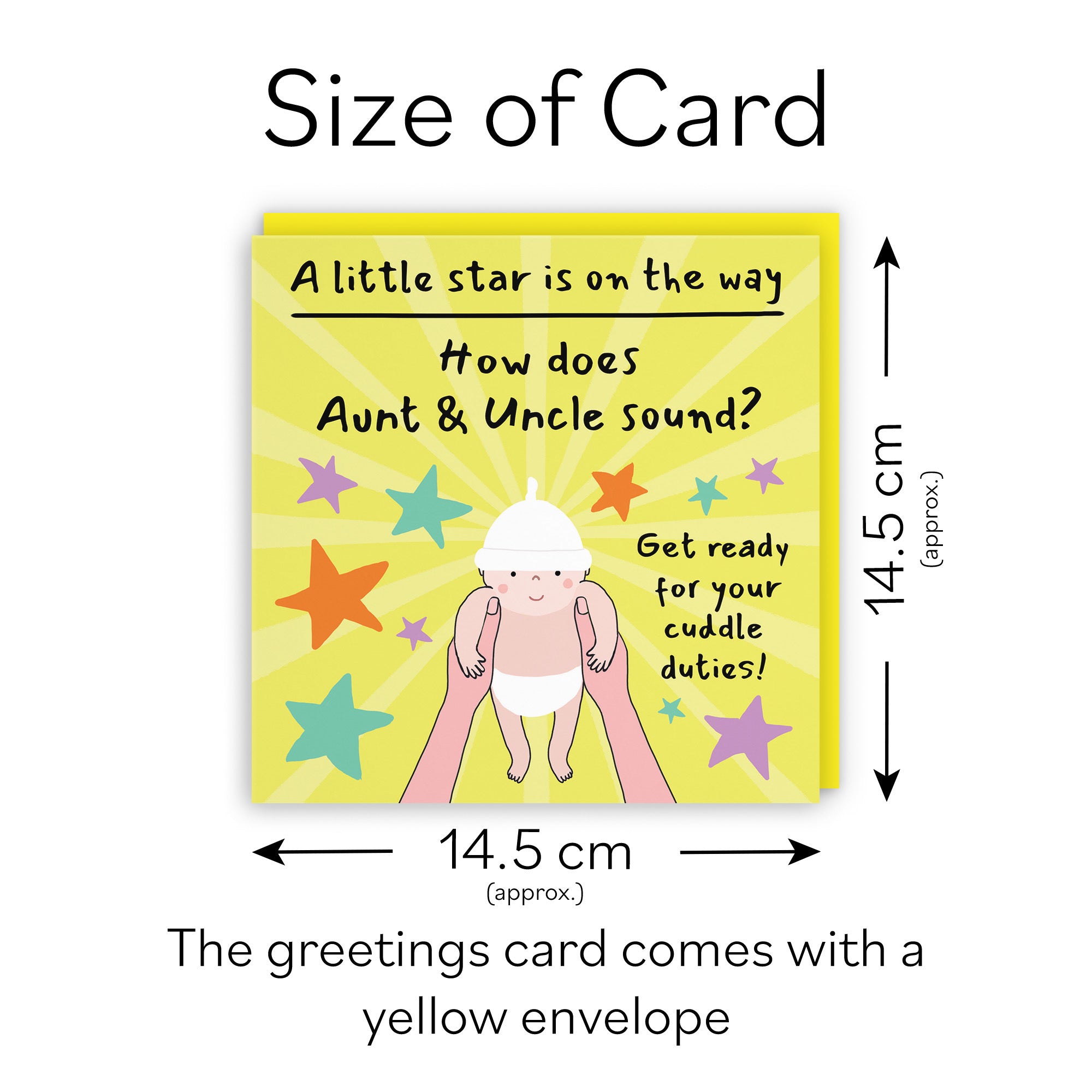 Aunt And Uncle Pregnancy Announcement Reveal Card Bundle Of Joy Laugh Out Loud - Default Title (GK00819)