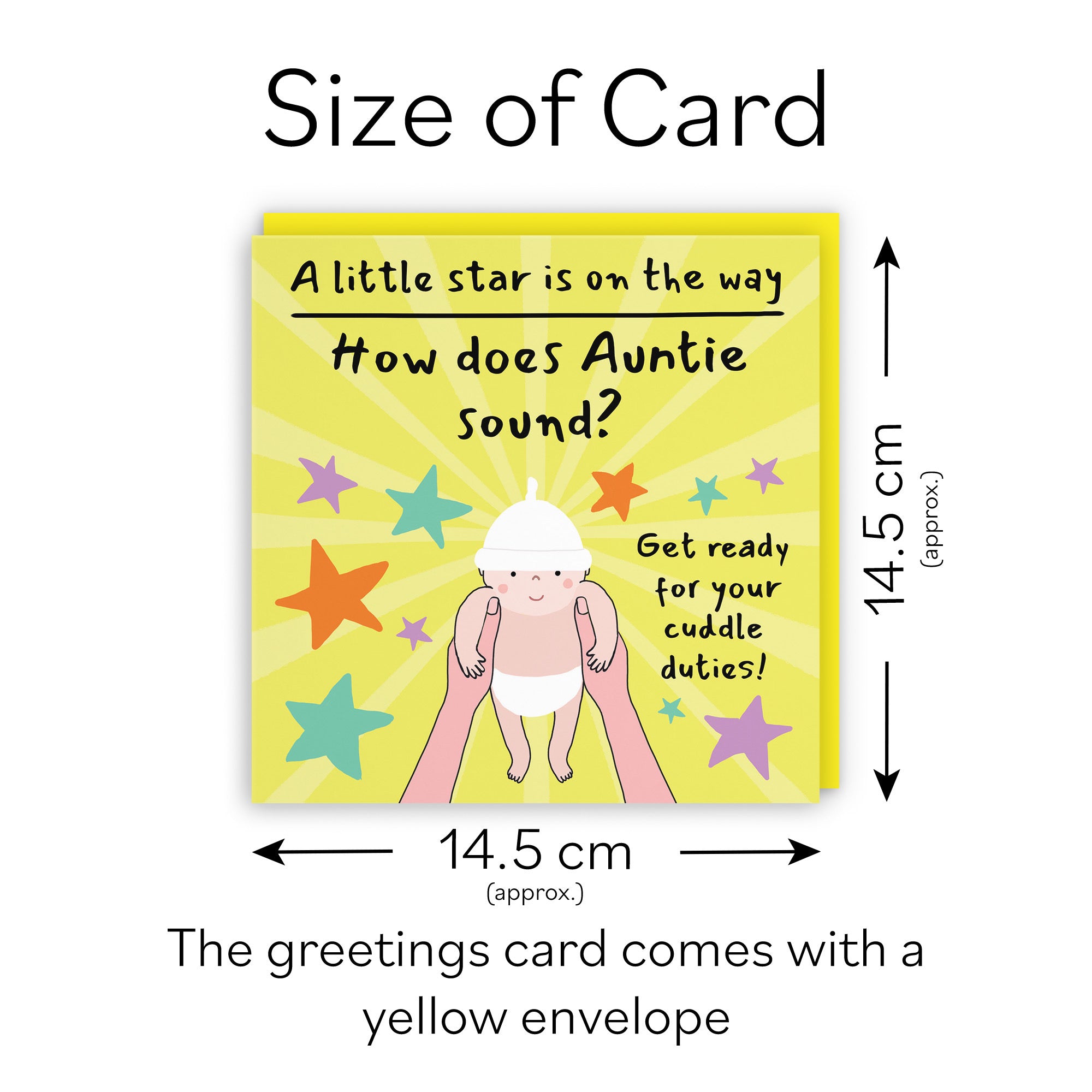 Auntie Pregnancy Announcement Reveal Card Bundle Of Joy Laugh Out Loud - Default Title (GK00820)