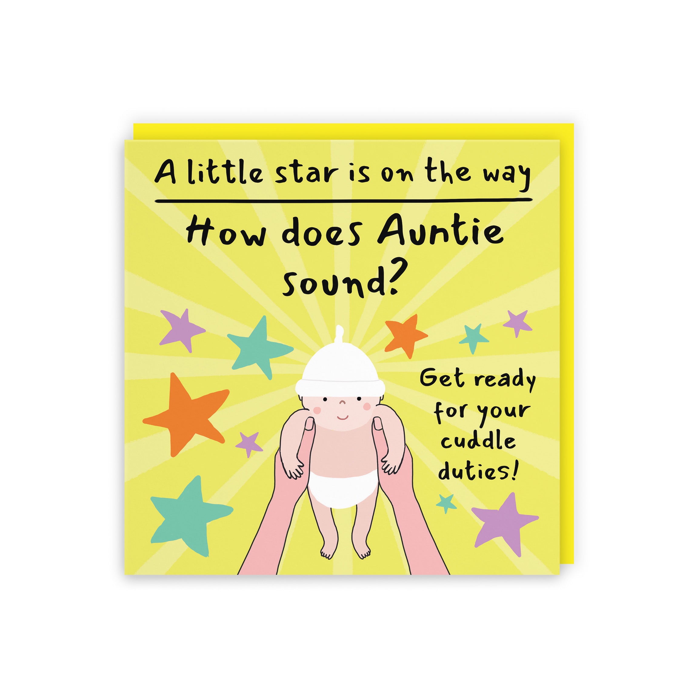 Auntie Pregnancy Announcement Reveal Card Bundle Of Joy Laugh Out Loud - Default Title (GK00820)