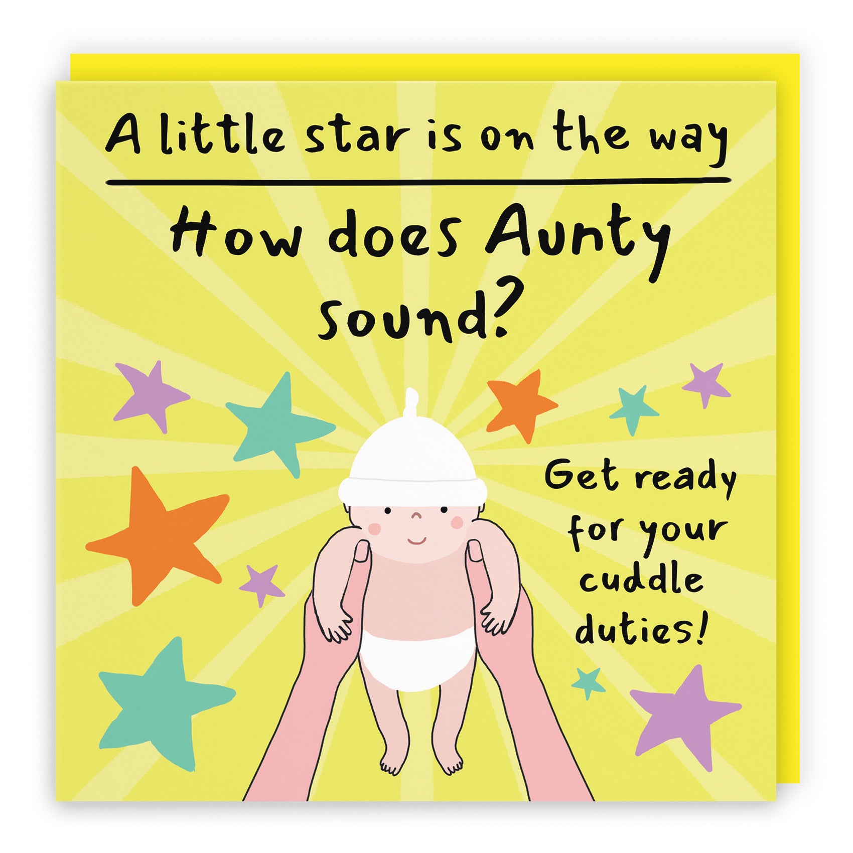 Aunty Pregnancy Announcement Reveal Card Bundle Of Joy Laugh Out Loud - Default Title (GK00822)