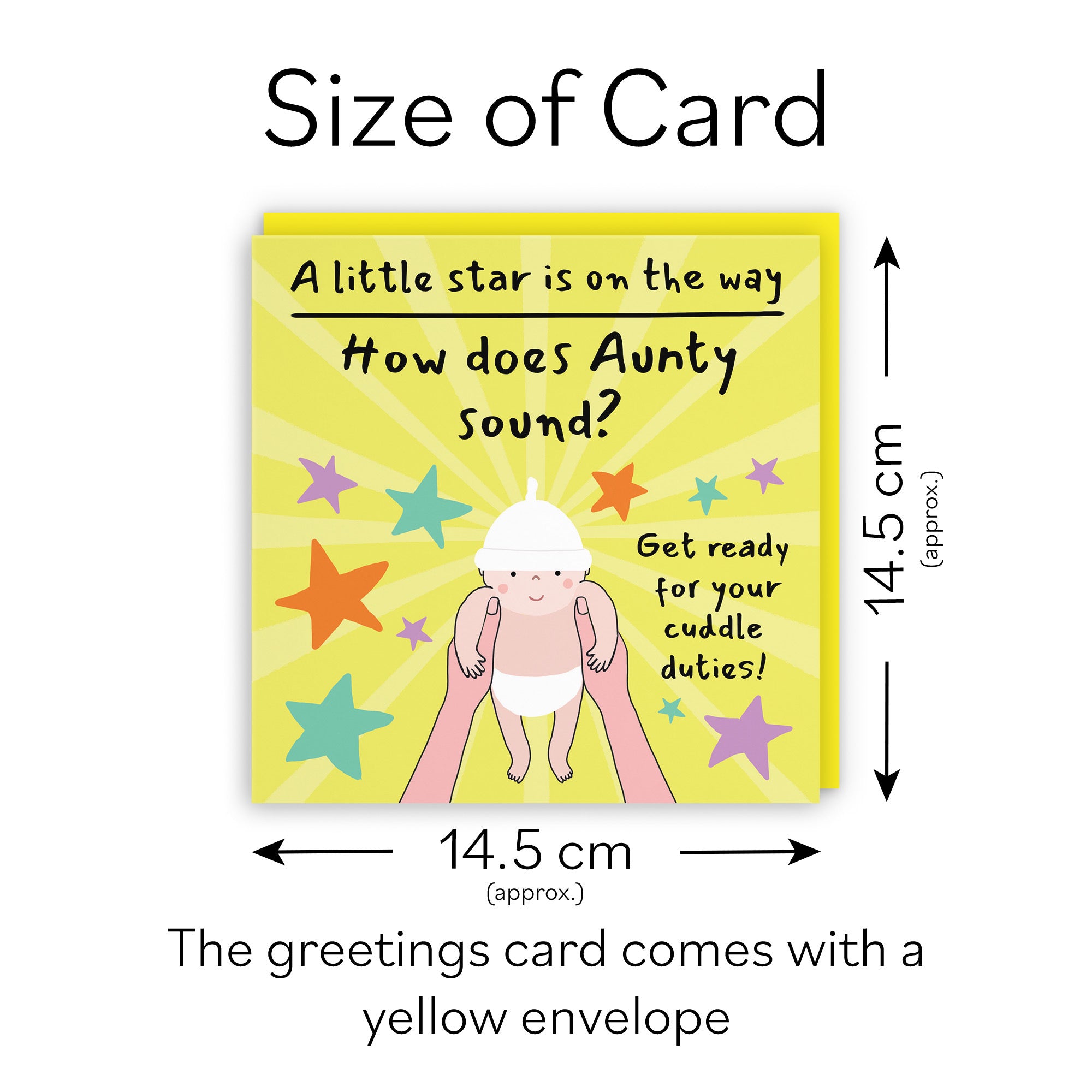 Aunty Pregnancy Announcement Reveal Card Bundle Of Joy Laugh Out Loud - Default Title (GK00822)