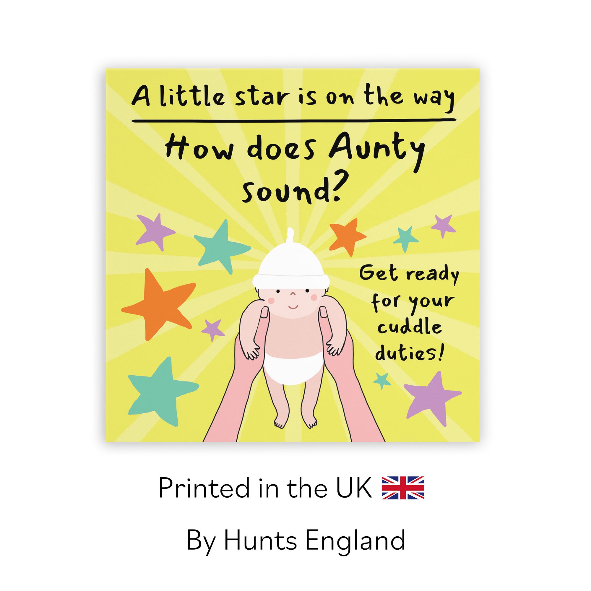 Aunty Pregnancy Announcement Reveal Card Bundle Of Joy Laugh Out Loud - Default Title (GK00822)