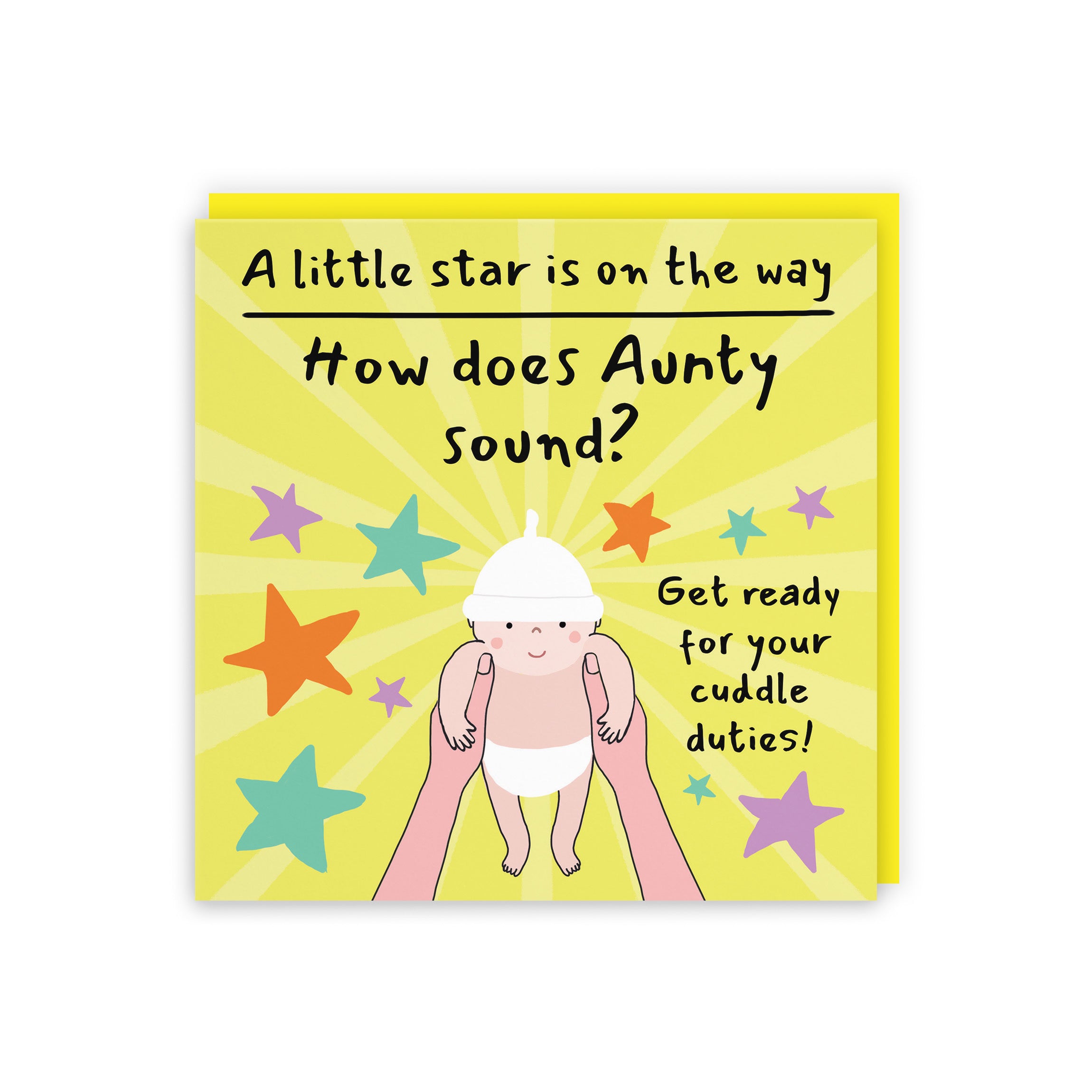 Aunty Pregnancy Announcement Reveal Card Bundle Of Joy Laugh Out Loud - Default Title (GK00822)