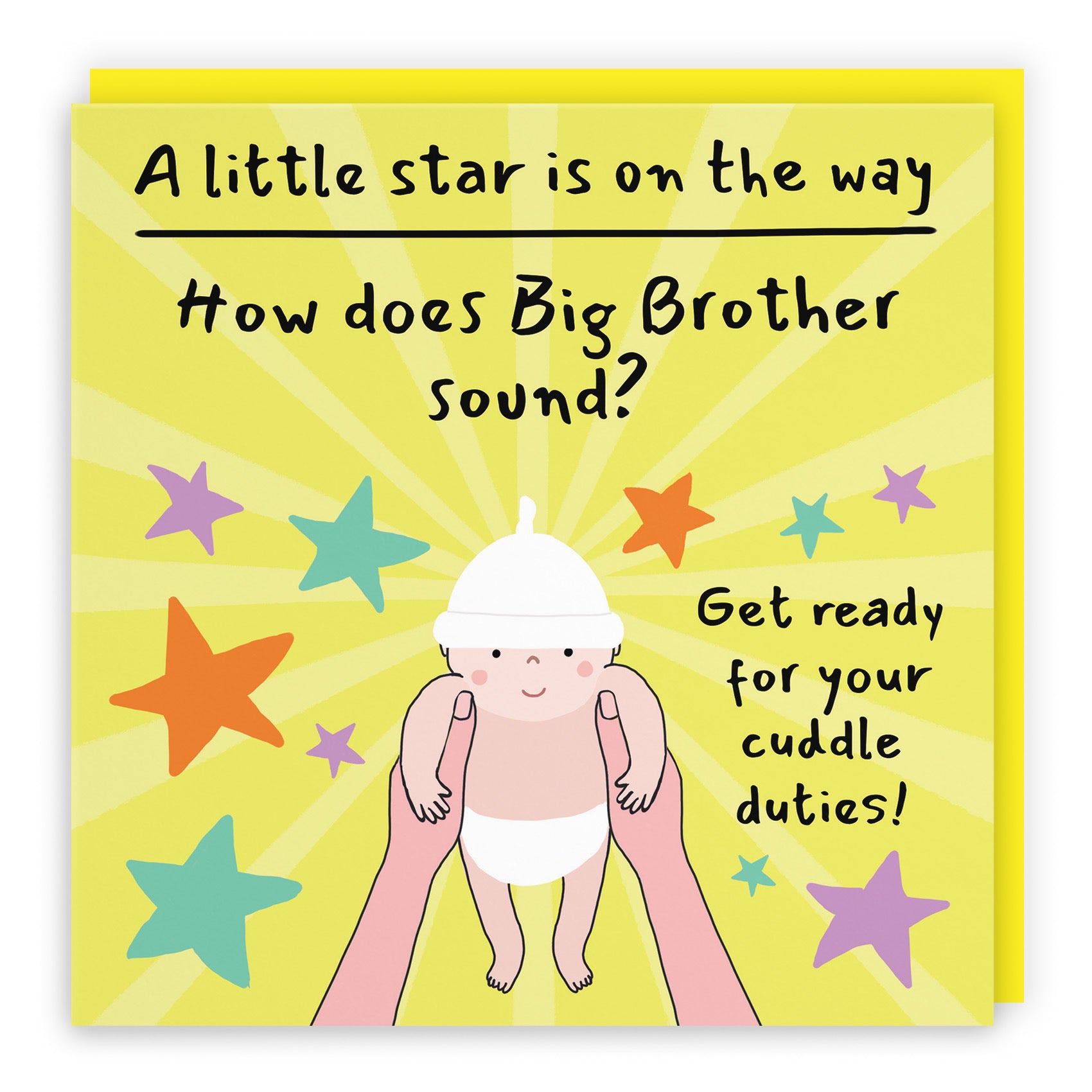 Big Brother Pregnancy Announcement Reveal Card Bundle Of Joy Laugh Out Loud - Default Title (GK00823)