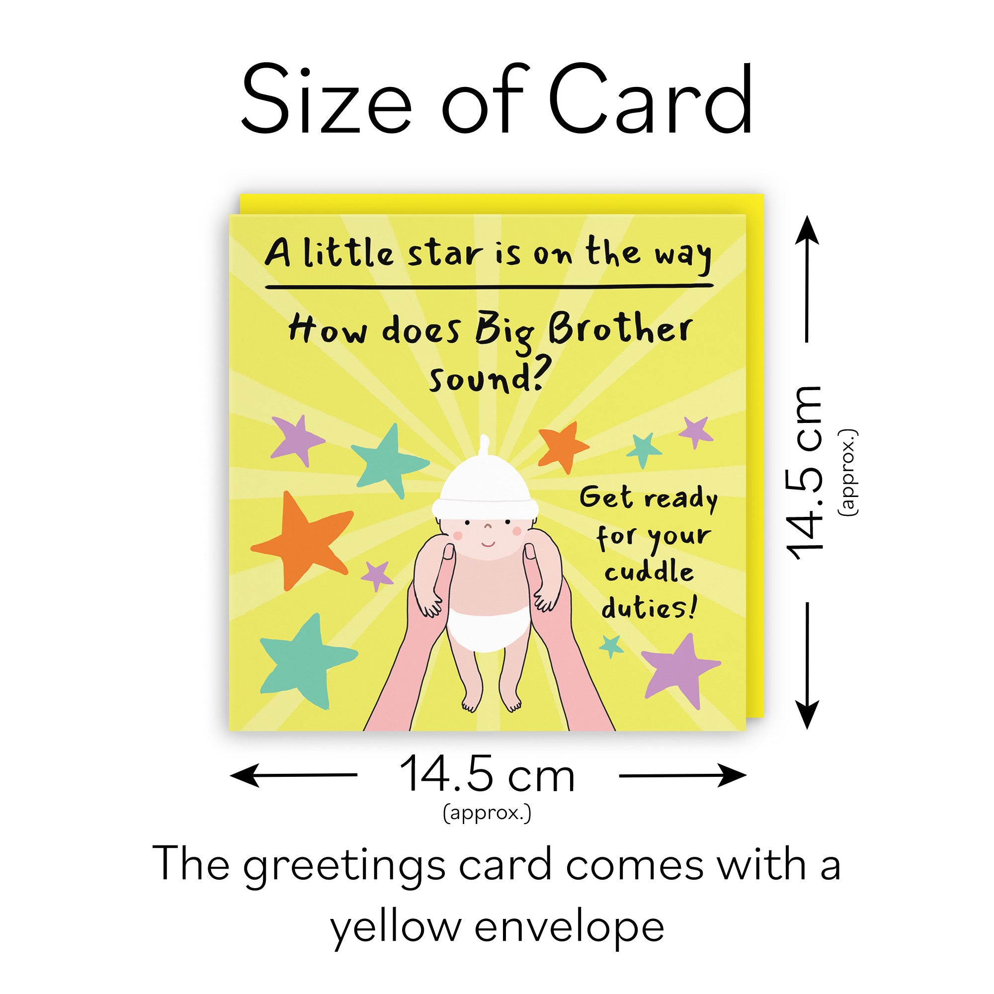 Big Brother Pregnancy Announcement Reveal Card Bundle Of Joy Laugh Out Loud - Default Title (GK00823)