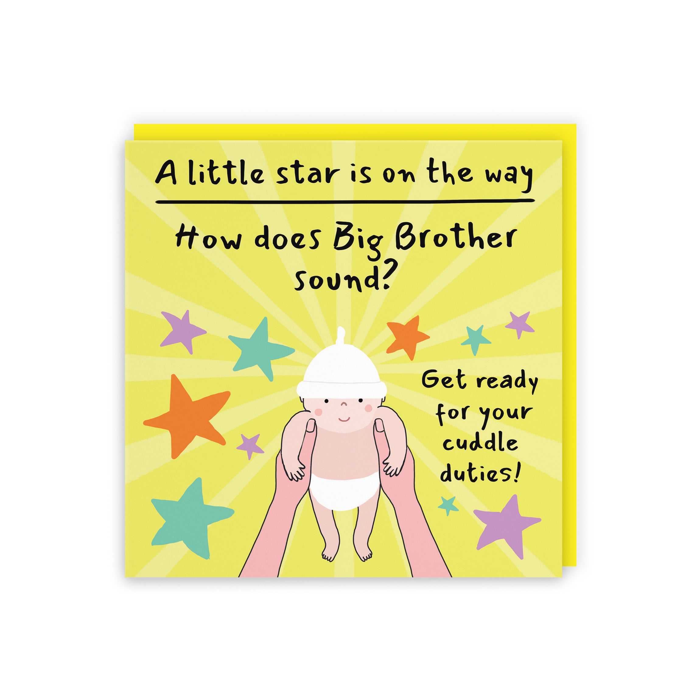 Big Brother Pregnancy Announcement Reveal Card Bundle Of Joy Laugh Out Loud - Default Title (GK00823)