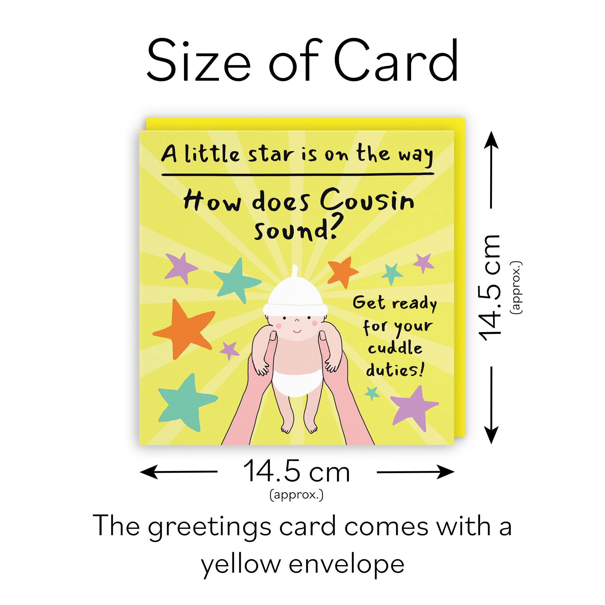 Cousin Pregnancy Announcement Reveal Card Bundle Of Joy Laugh Out Loud - Default Title (GK00825)