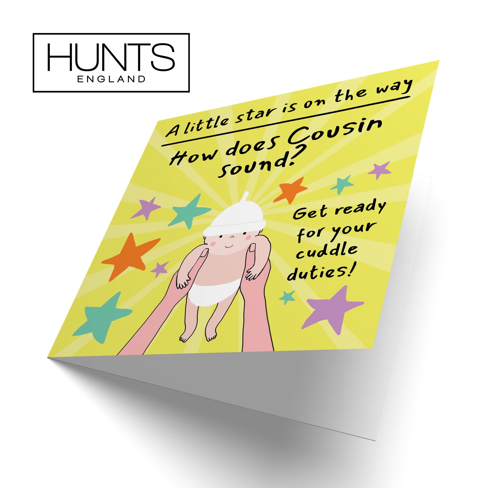 Cousin Pregnancy Announcement Reveal Card Bundle Of Joy Laugh Out Loud - Default Title (GK00825)