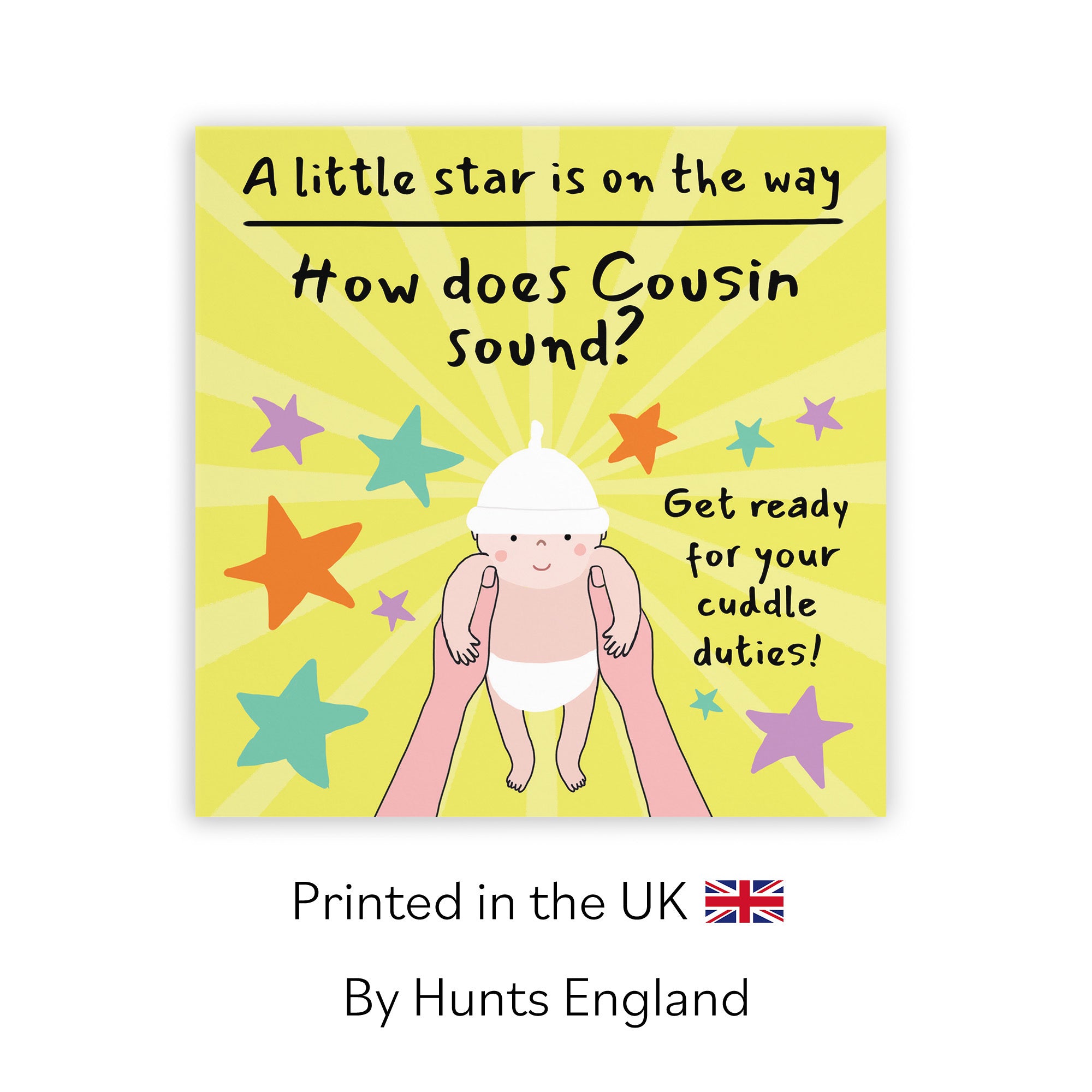 Cousin Pregnancy Announcement Reveal Card Bundle Of Joy Laugh Out Loud - Default Title (GK00825)