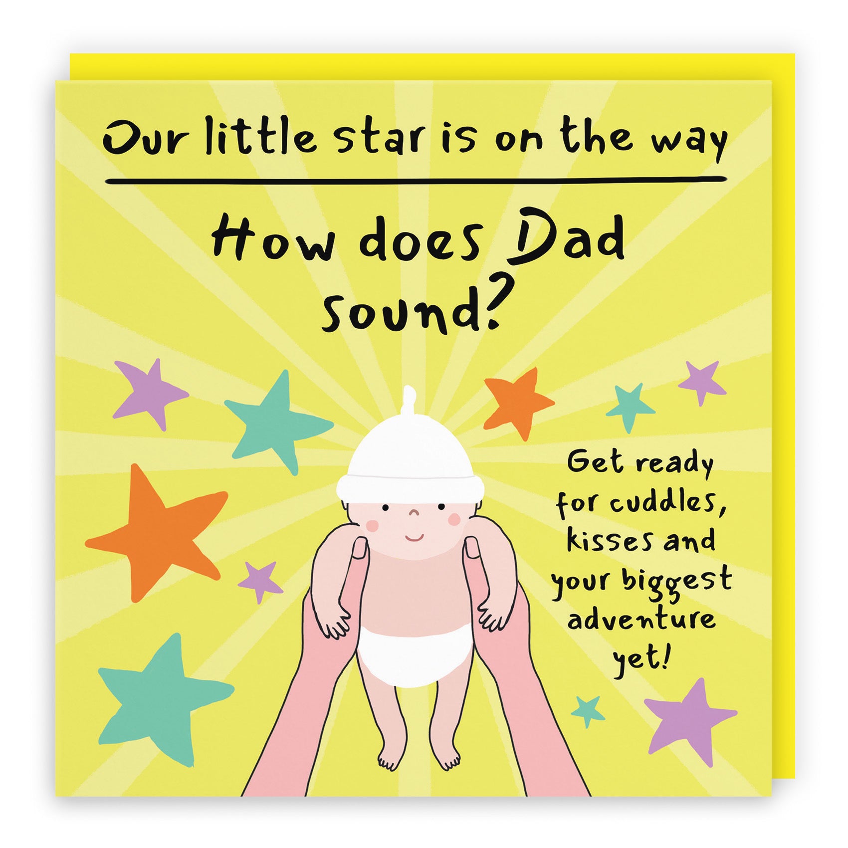 Dad Pregnancy Announcement Reveal Card Bundle Of Joy Laugh Out Loud - Default Title (GK00826)