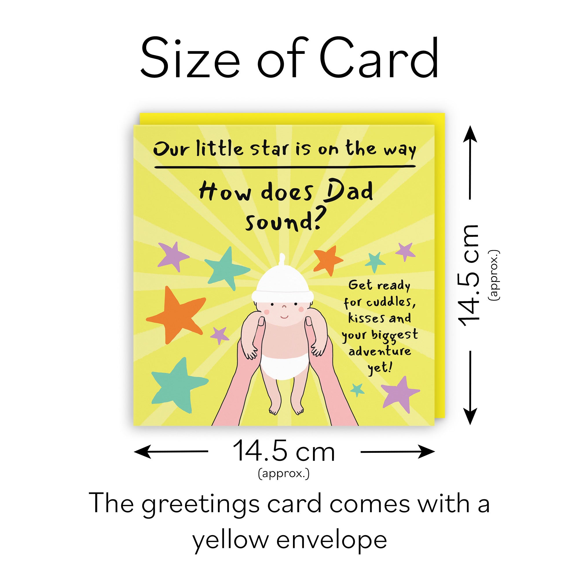 Dad Pregnancy Announcement Reveal Card Bundle Of Joy Laugh Out Loud - Default Title (GK00826)