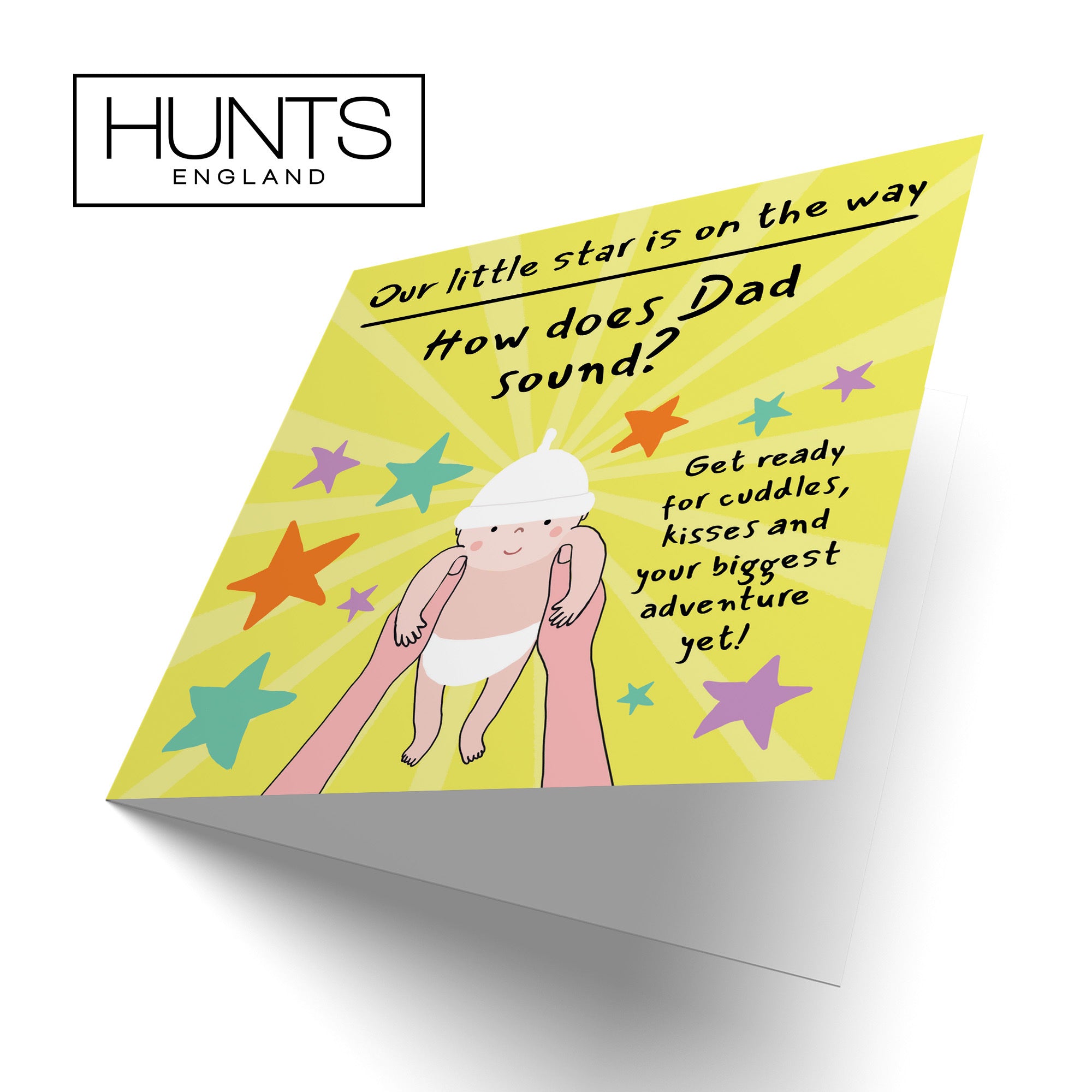 Dad Pregnancy Announcement Reveal Card Bundle Of Joy Laugh Out Loud - Default Title (GK00826)