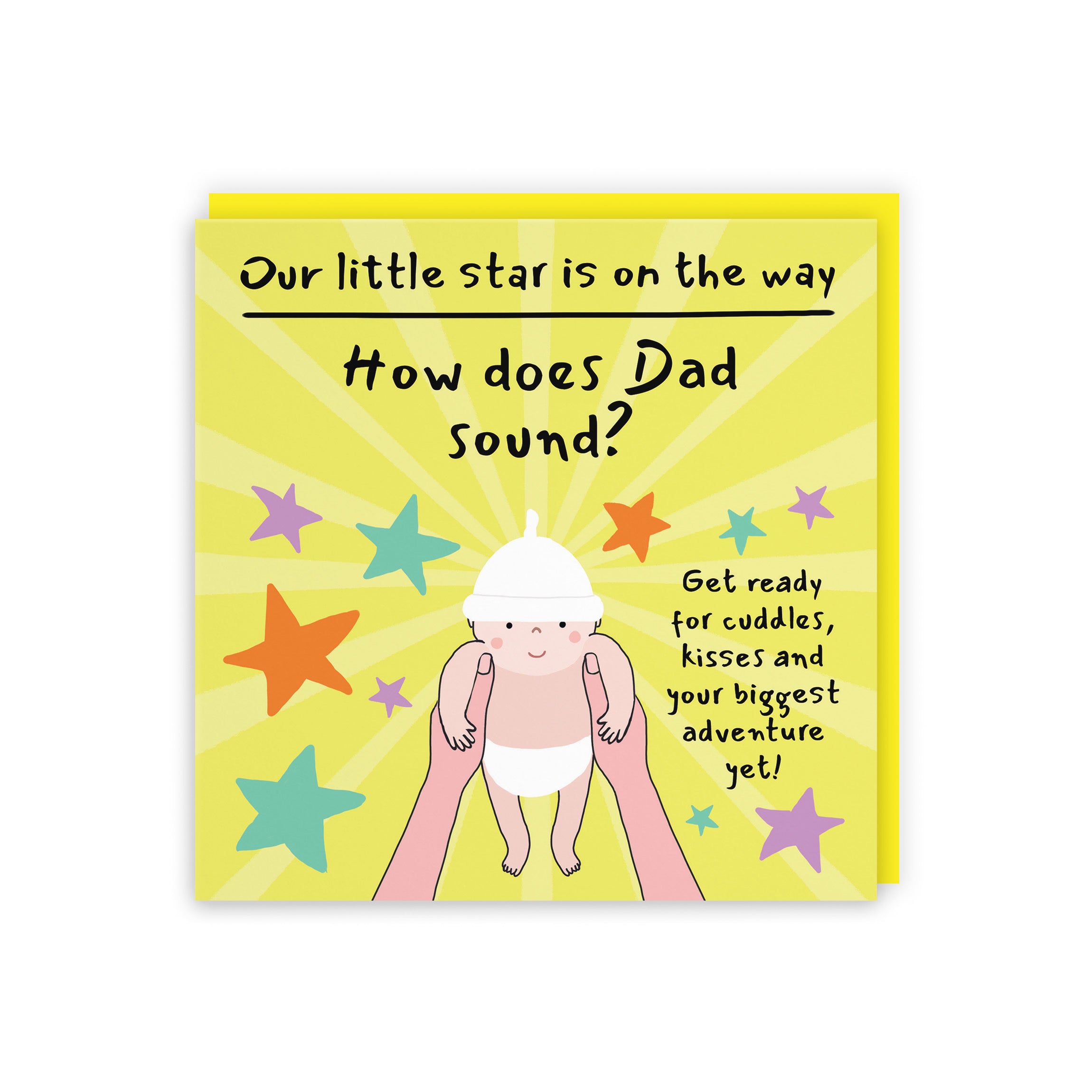Dad Pregnancy Announcement Reveal Card Bundle Of Joy Laugh Out Loud - Default Title (GK00826)