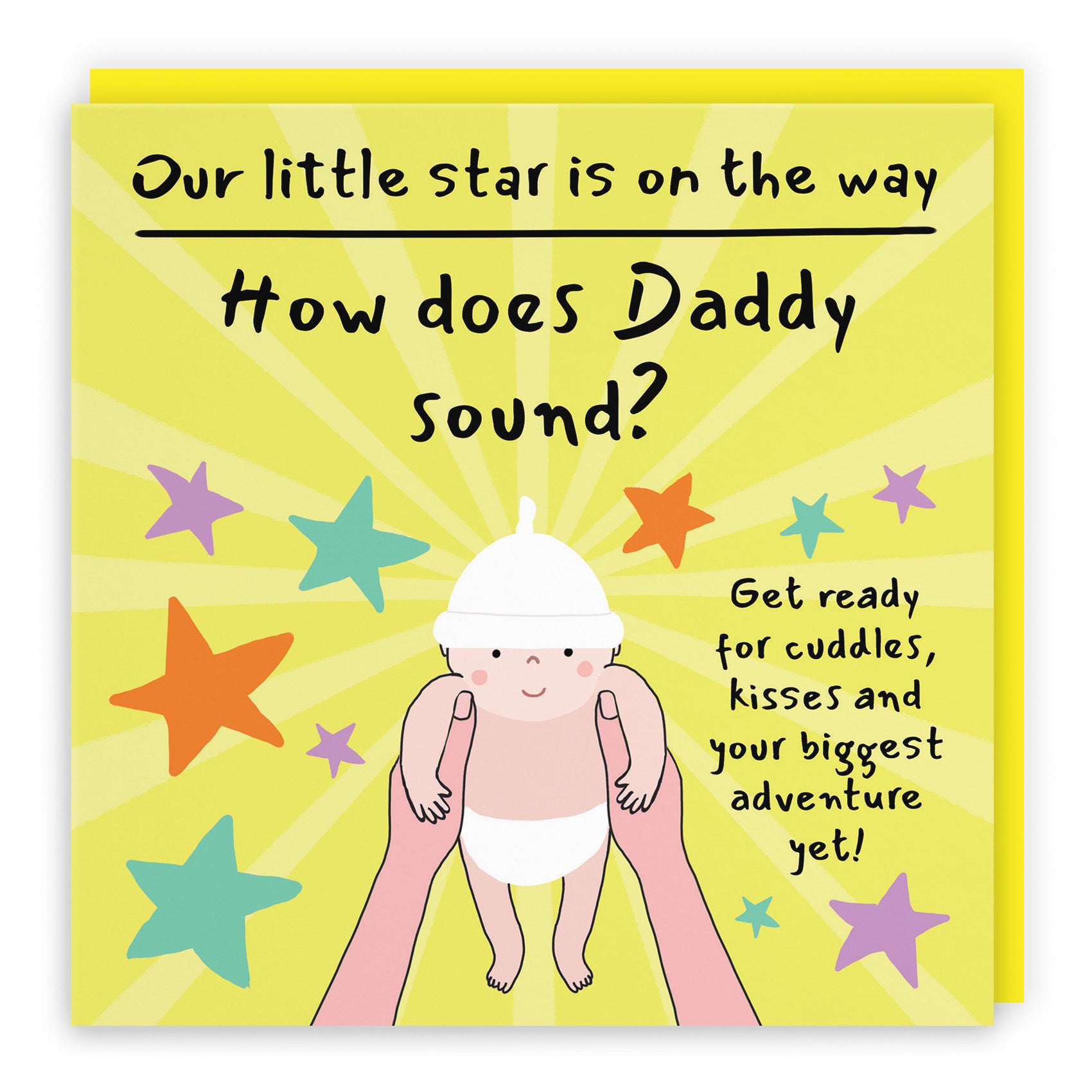 Daddy Pregnancy Announcement Reveal Card Bundle Of Joy Laugh Out Loud - Default Title (GK00827)