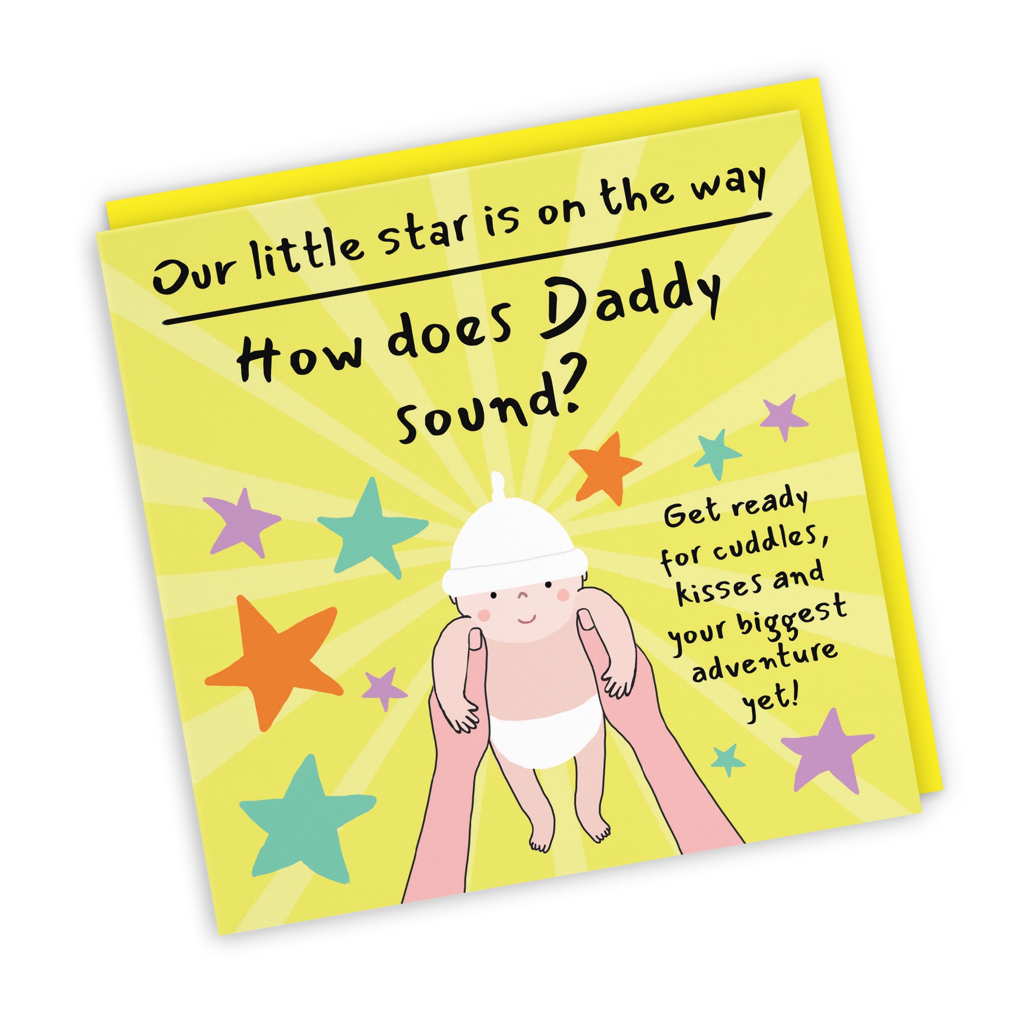 Daddy Pregnancy Announcement Reveal Card Bundle Of Joy Laugh Out Loud - Default Title (GK00827)