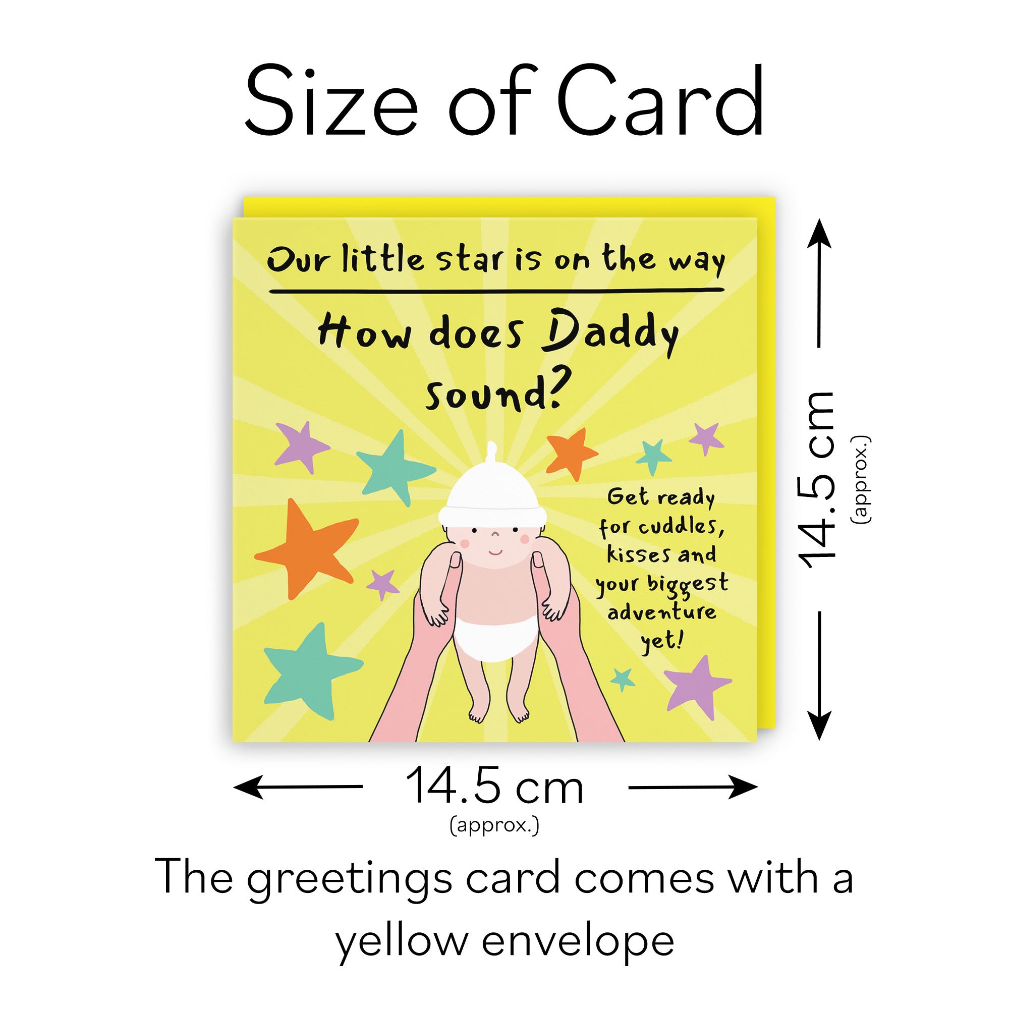 Daddy Pregnancy Announcement Reveal Card Bundle Of Joy Laugh Out Loud - Default Title (GK00827)