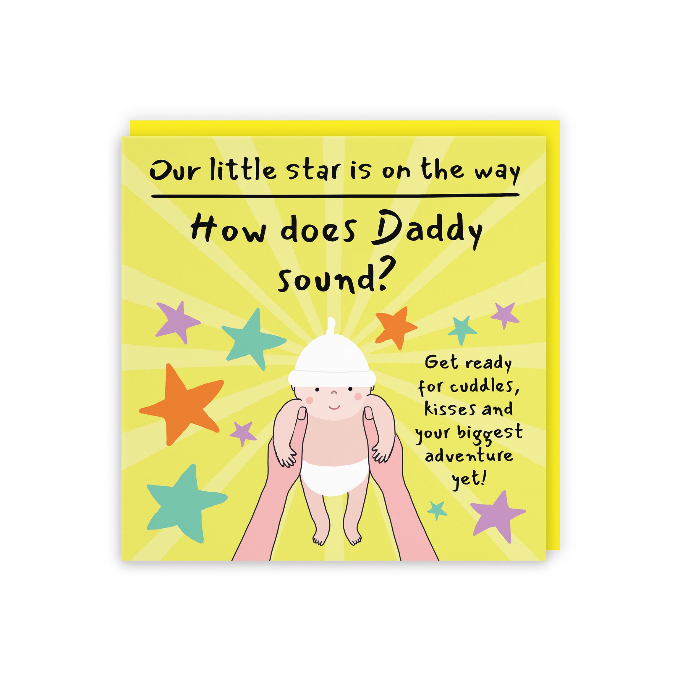 Daddy Pregnancy Announcement Reveal Card Bundle Of Joy Laugh Out Loud - Default Title (GK00827)